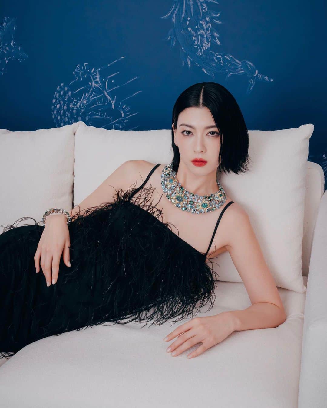 三吉彩花さんのインスタグラム写真 - (三吉彩花Instagram)「-Tiffany&Co.-  Have a lovely time with beautiful high jewelry…🩵🩵  #JeanSchlumberger #TiffanyHighJewelry #TiffanyBlueBook #TiffanyAndCo #TiffanyHK  #STARFISH #JELLYFISH @tiffanyandco  #tiffanyxayaka」11月17日 10時48分 - miyoshi.aa