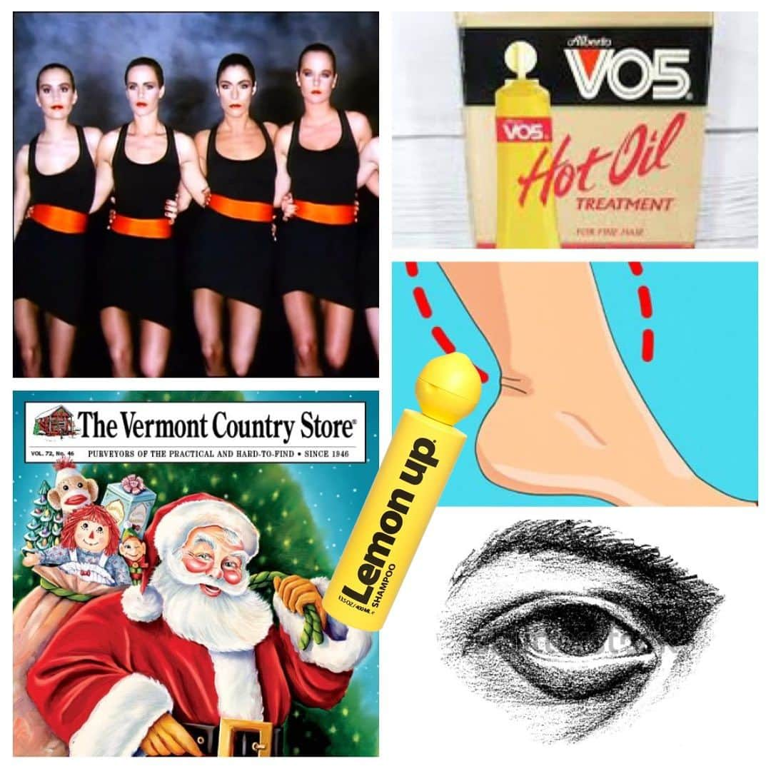 ビジー・フィリップスのインスタグラム：「A little carousel with photographic references for many of the things we discussed on the pod this week. 1) Hot oil treatments. Old fashioned? Make you look like a Robert Palmer Girl? Vermont Country Store is the closest we have to a time machine. They sell Lemon-Up shampoo. If you have thick ankles shouldn’t you be excused from eye bags? 2) Mean Girls, Girls5Eva, pottery dries out your hands unless a ghost helps you, various liquid glove options 3) So many Tday birthdays because parents bone on Vday. Super Bowl babies. G5E reunion & Paula’s senior dogs. 4) You can return clothes at Ulta now? Double fries. Pastis burger. Old school perfect lunch spots. It’s already Christmas at Chips! 5) Don’t wash chicken, Big H Sauce, a weird 70’s PB that Caissie remembers like a fever dream 6) Shipping pigs, the elusive spray foam, vintage solvents, chocolate mousse 7) Star Trek, Zachary Quinto, men are like succulents, the Singularity, supervolcanoes and beefing the science class egg-drop challenge 8) serotonin and watching friends on Great American Baking Show, now strike is over, easier to campaign for Emmy - no need to jog/do pushups for paps, why did Jared Leto climb the Empire Stare bldg? And was his mom right to support it? 9) Which Muppet is which celebrity and why did Caissie say Gopher when she meant Scooter? 🤦‍♀️ 10) The Halloween costume of the year, by @ginsginsgins. TAG URSELF! And if you’d like to listen, comment POD & we will dm you the pod!」