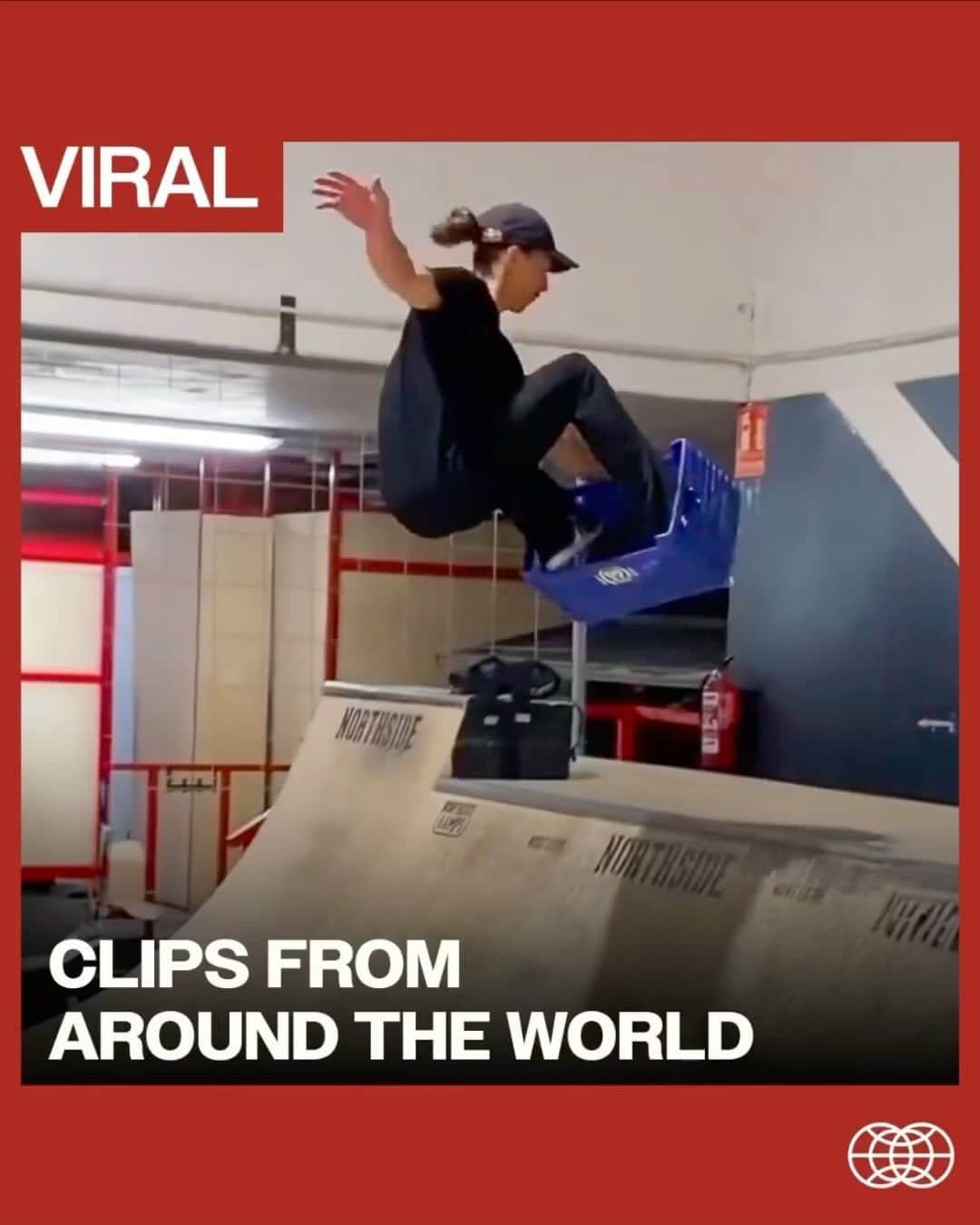 The Berricsのインスタグラム：「Clips from Around the World… 🌎   1) @danny_leon - Crate boarding 🛹   2) @notraphae - Blast off 🚀   3) @alexdecunha - Extremely Late Shuv ⏰ ‼️   4) @_ruansk9 - Frontside 50-50 flip out 🔥🔥   5) @hcorbin77 - Trippy Edit 👀 via @0xvizion 👀 👁️   #skateboardingisfun #berrics」