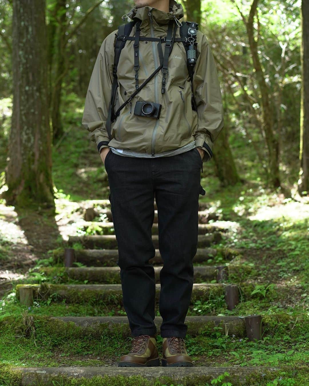 ROOT CO. Designed in HAKONE.のインスタグラム：「. NANGA × ROOT CO. AURORA 2.5LAYER TREK SHELL PARKA @nanga_official   PLAY Stretch Denim Pants  #nanga #shellparka #shelljacket #root_co #rootco #stretchdenimpants #denimpants #stretchdenim #denim #outdoor #outdoors #trek #trekking」
