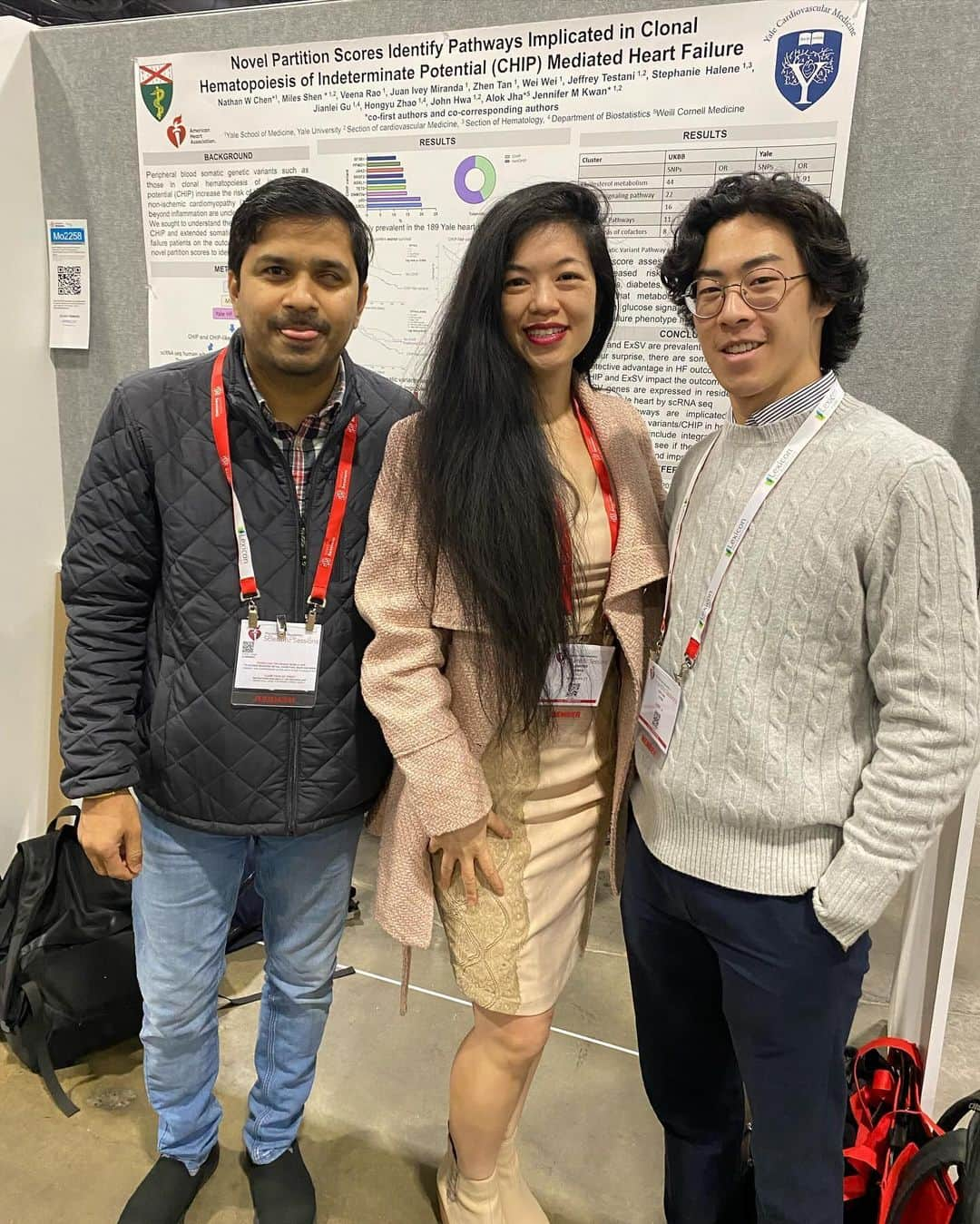 ネイサン・チェンさんのインスタグラム写真 - (ネイサン・チェンInstagram)「POV a piece of paper is smarter than you! Super fun presenting some of my team’s work on identifying pathways associated with CHIP mediated HF at #AHA23」11月17日 12時03分 - nathanwchen