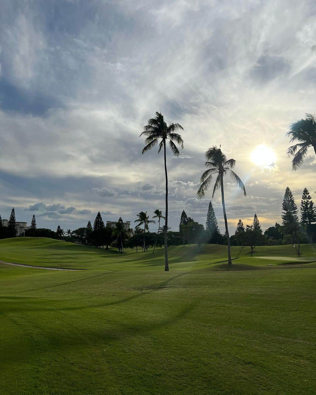 石井亜美さんのインスタグラム写真 - (石井亜美Instagram)「⛳️  家族ゴルフin ハワイが叶いましたー！  ( @miriishii はライダーで参加🫶)  コオリナゴルフクラブ名物の ミッキー型のバンカーにも出会えました🐭  ゴルフウェアは、 ハワイで着たいっ！と思っていた　@suicgolf   景色がとにかく美しかったのですが、 下手すぎて、見る余裕が全然ありませんでした😂  次行ったら、もう少し優雅にラウンドできますように！笑  #hawaii #suicgolf #koolinagolfclub #koolina #golfwear」11月17日 21時31分 - ami_ishii_