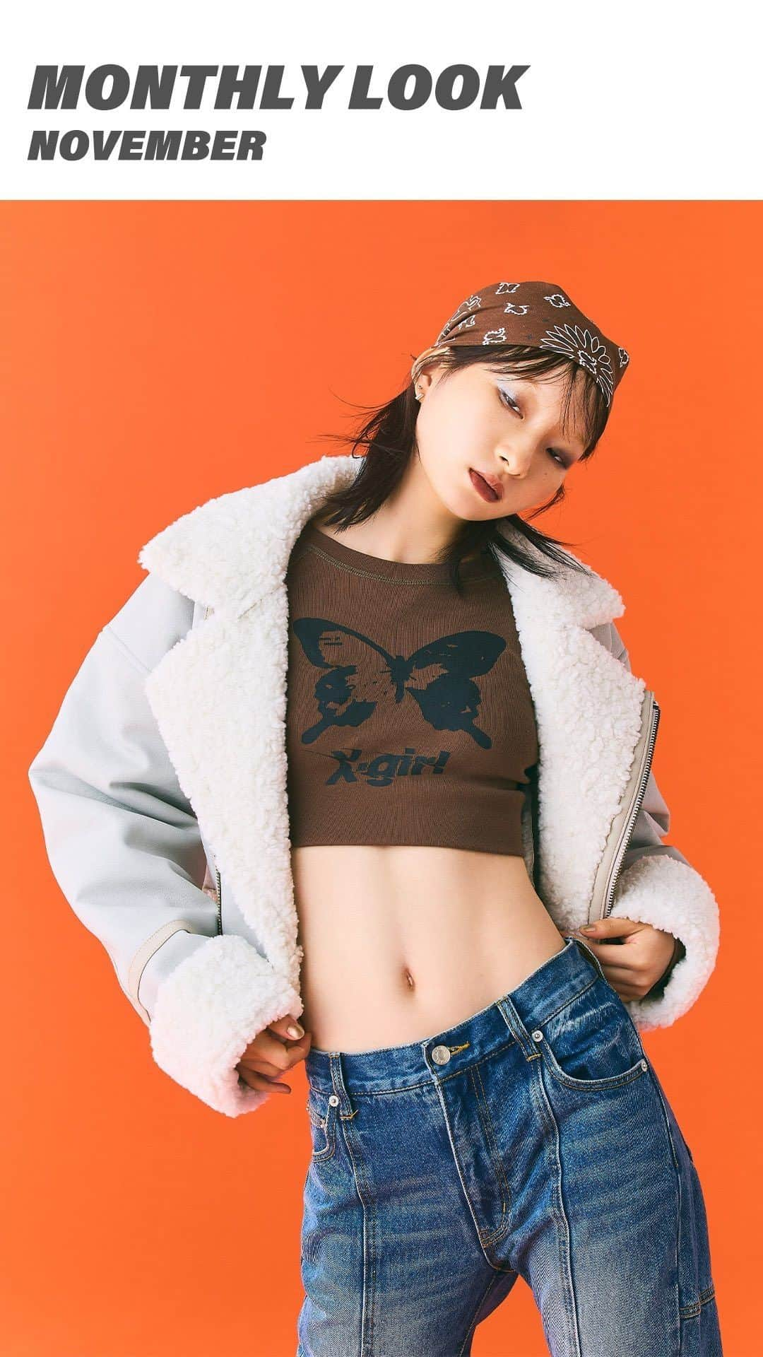 X-girlのインスタグラム：「MONTHLY LOOK NOVEMBER #xgirl #xgirljp #エックスガール」