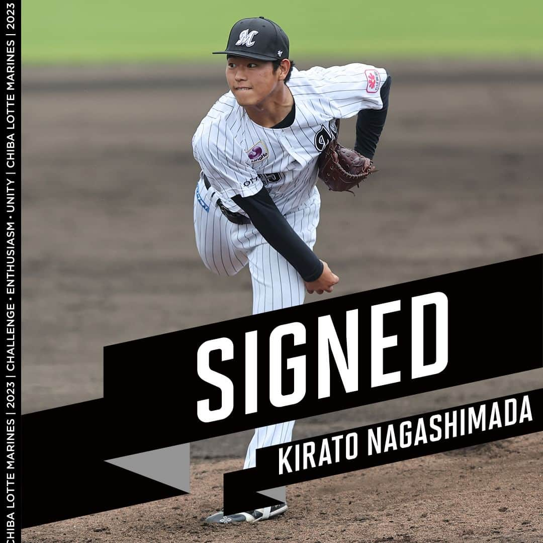 千葉ロッテマリーンズのインスタグラム：「SIGNED  「支配下登録」  #chibalotte #契約更改 #永島田輝斗」