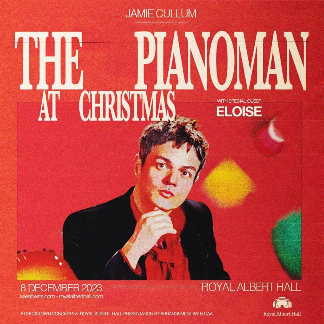 ジェイミー・カラムのインスタグラム：「Happy Friday, everyone! We're only 3 weeks away from my performance at the Royal Albert Hall. Let me know if you managed to grab tickets? Also the incredible @eloweeeezy will be supporting which is basically a Christmas present to myself!」