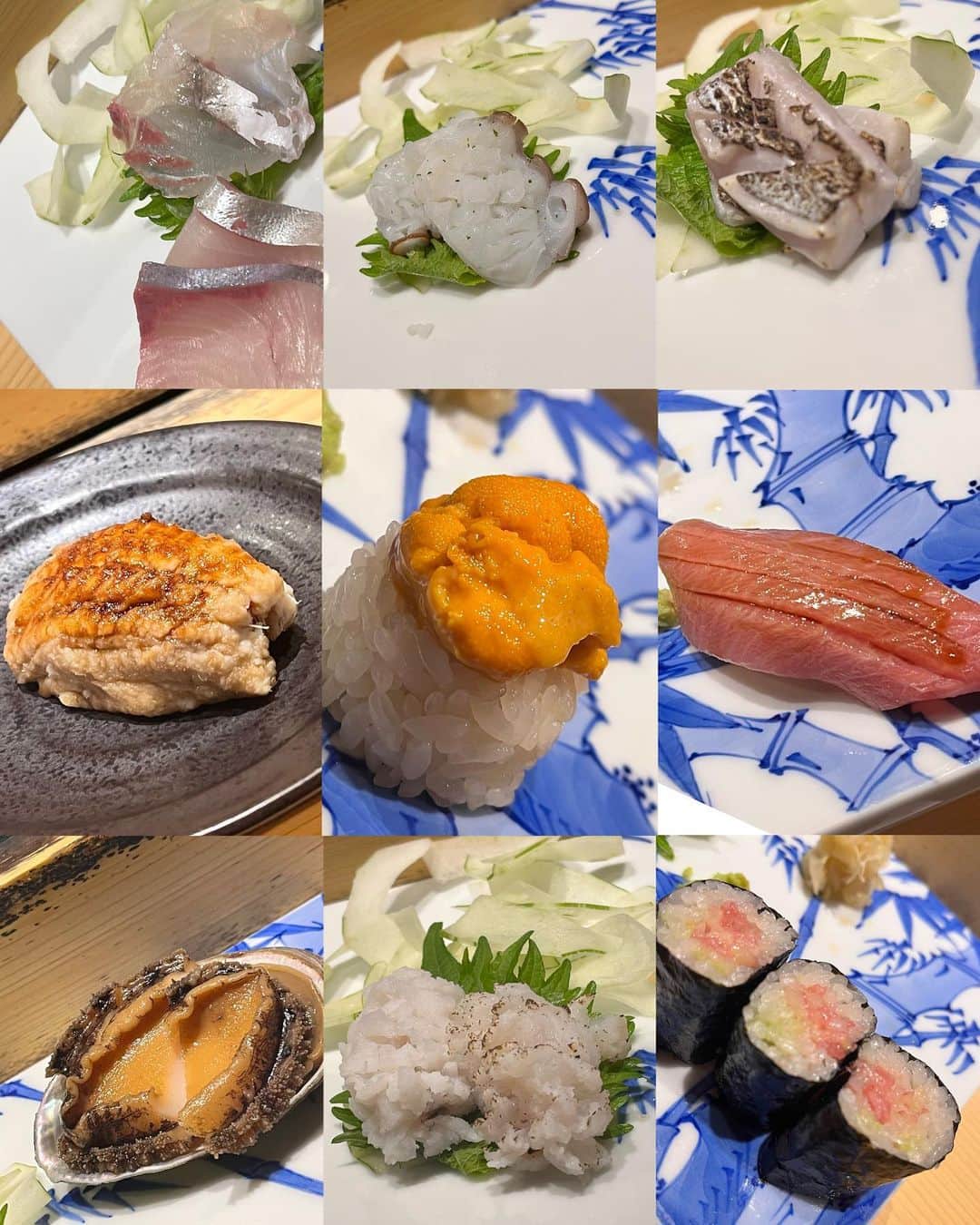 愛沢わかなのインスタグラム：「🍣 . 新地で好きなお寿司屋さんのひとつ、 小島さん✨ . オリジナルの 梅肉ソースがめちゃくちゃ美味しくて、 この日は蛸につけて頂きました🐙🩷 . 前回食べられなかった 穴子と雲丹も食べられてハッピー😍✨ . 最近行けてなくてかなしい🥲💦 . 時差投稿です > ̫ <」
