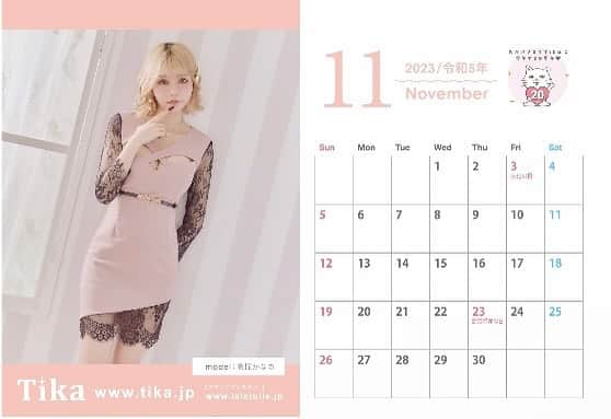 TIKAのインスタグラム：「11月は戦慄かなのちゃん🥰 かなのちゃんはアウトデラックスで見てて、私が大好きでモデルになってほしいとお願いしました🥰 一緒にお仕事させてもらえて幸せでーす🥰」