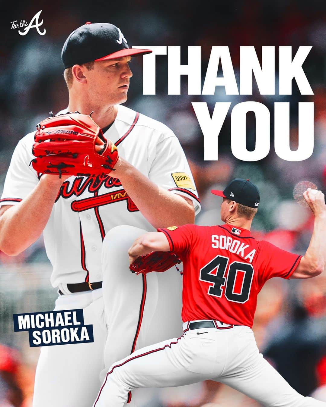 アトランタ・ブレーブスのインスタグラム：「On behalf of Braves Country, thank you @mikesoroka_ ❤️」