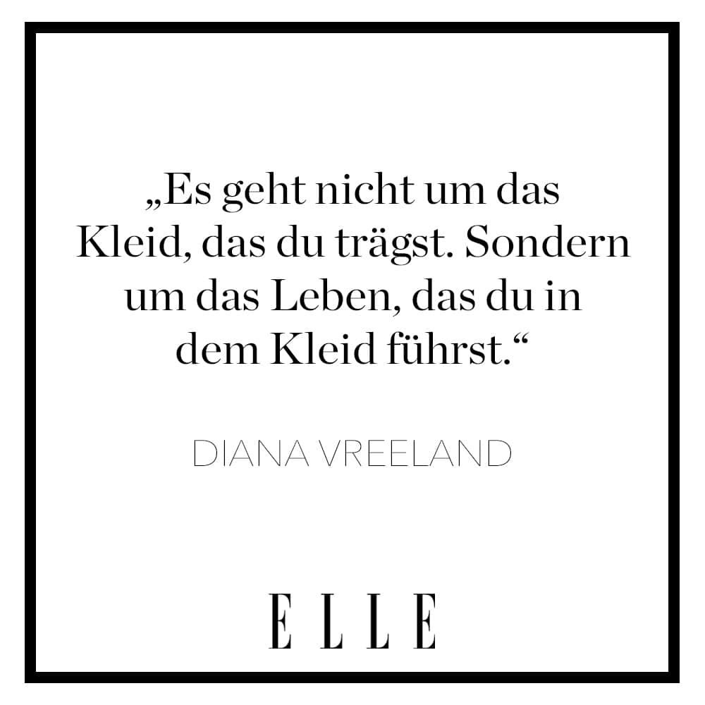 ELLE Germanyのインスタグラム：「In welchem Kleid führen Sie Ihr Leben am liebsten – meistern Gehaltsgespräche, gehen auf erste Dates, fühlen sich so richtig wohl? 🤍  #zitate #dresstoimpress #dresses #quotes #dianavreeland」