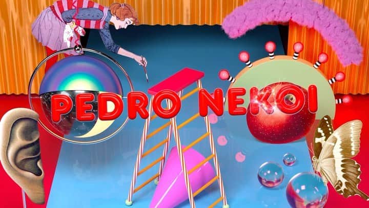 スライのインスタグラム：「ㅤㅤㅤㅤㅤㅤㅤㅤㅤㅤㅤㅤㅤ PEDRONEKOIxSLY __________________________________ コラボレーションプロジェクト第三弾として、3DコラージュアーティストPEDRO NEKOIを起用。過去と現在の変わりゆく価値観から着想した作品を提供いただき、PEDRO NEKOIならではの世界観でコレクションを展開いたします。  PEDRO NEKOIオリジナルのロゴを立体感のあるサガラ刺繍で施したスウェットトップスや、ハートモチーフが目を引くクロップド丈のニットトップス、ユニセックスでも着用可能なフーディーとジョガーパンツ、総柄プリントのトップスやエコバックなどメッセージ性のあるキャッチーな全6型が揃います。 購入特典として、自身がアートディレクションを手掛けたオリジナルのZINEとステッカーをご用意。※なくなり次第終了となります。  アーティストとSLYが交わり新たに紡ぐ世界観にぜひご期待ください。  【PEDRO NEKOI) 3Dコラージュアーティスト。 自身の思想や夢をデジタルコラージュを通して表現する。 シュールレアリスムテーを色彩豊かに表現する3Dコラージュ作品を発表。 これまでに NikeやNetflix、雑誌『TIME」や 『New York Times』などとのコラボレーションを果たす。 ㅤㅤㅤㅤㅤㅤㅤㅤㅤㅤㅤ※SLY店舗・WEBSTORE・ZOZOTOWNにて販売中 __________________________________ #notequalreal #PEDRONEKOIxSLY #SLY #SLY_fav」