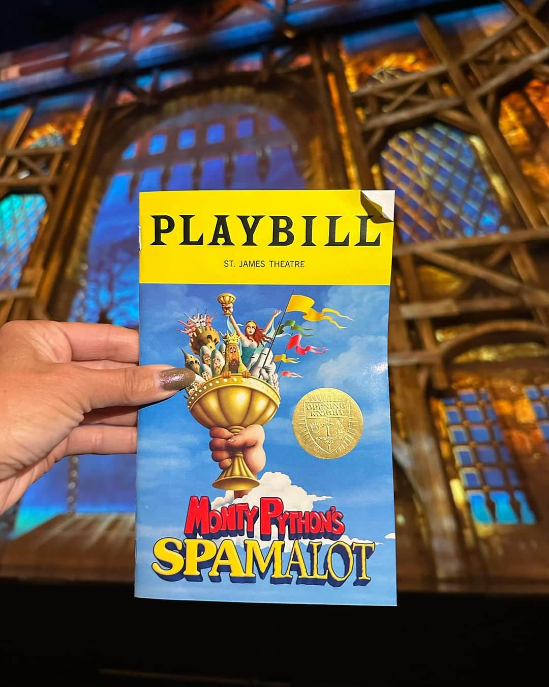 ヴァネッサ・ウィリアムスさんのインスタグラム写真 - (ヴァネッサ・ウィリアムスInstagram)「Oh what an opening night at @spamalotbway 👑 Hilarious cast with its side splitting humor from beginning to end …and at the end I got chosen to get my own grail 🏆 by my favs that I adore @michaelurielikesit @jmiglehart @lesliekritzer」11月17日 15時04分 - vanessawilliamsofficial