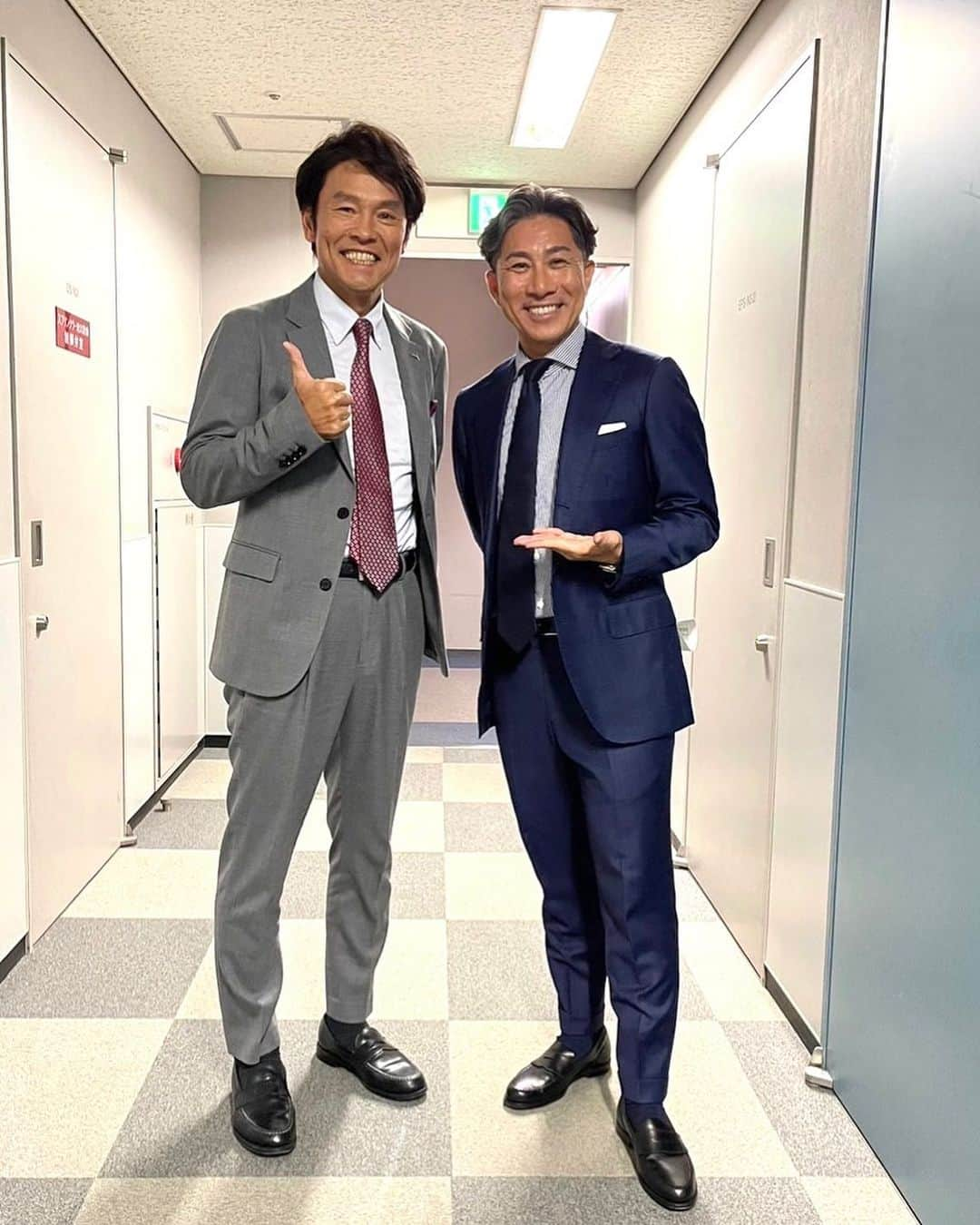 前園真聖のインスタグラム：「昨年のワールドカップ以来のひるおび出演でした。 ありがとうございました！ #ひるおび #福田正博 #サッカー」