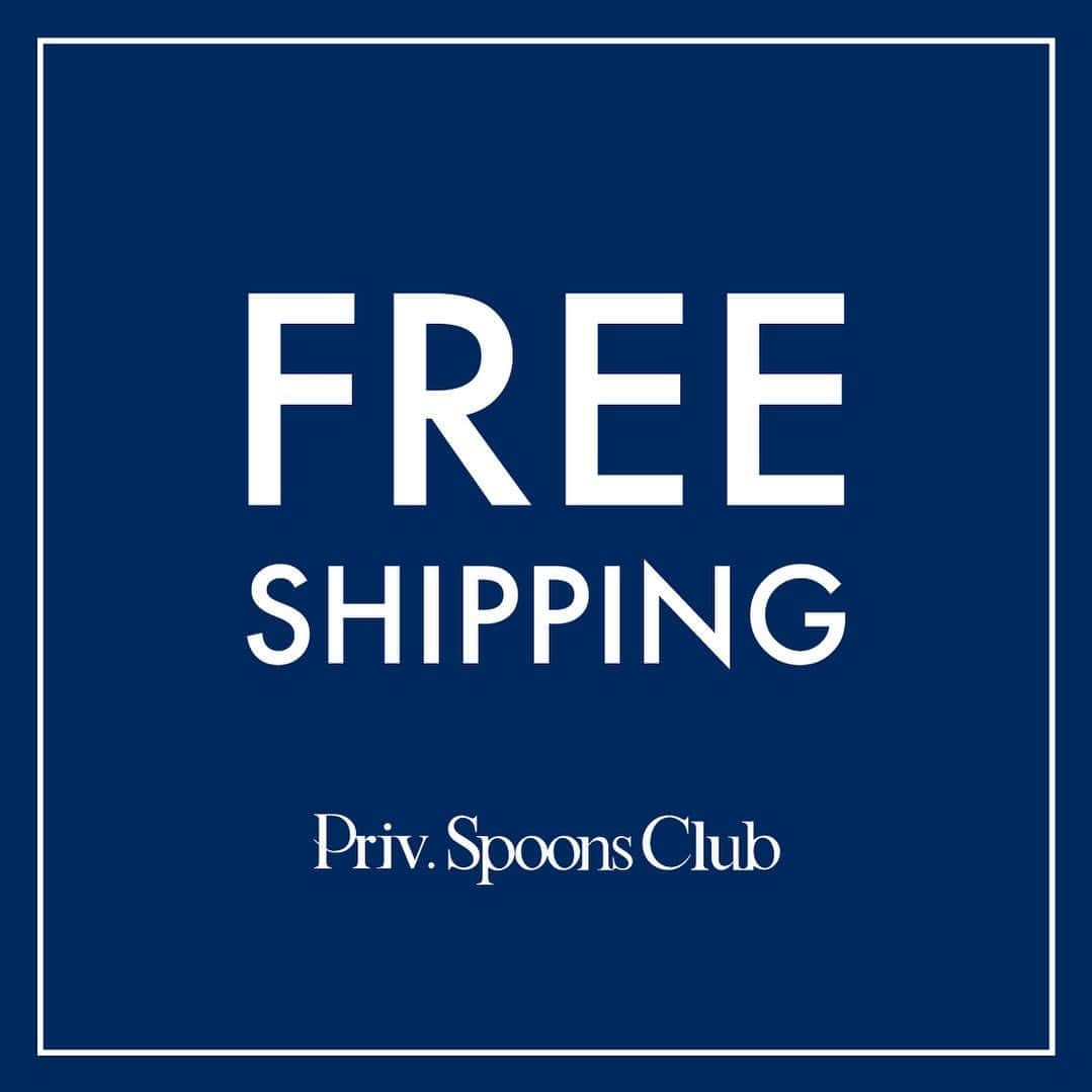Priv. Spoons Clubのインスタグラム：「11.16(Thu)〜11.30(Thu) FREE SHIPPING  新作のローンチに合わせて期間限定で送料無料キャンペーンを実施。  新作も含め全商品が対象となります！  是非この機会にご覧くださいませ。  #privspoonsclub  #プライベート」