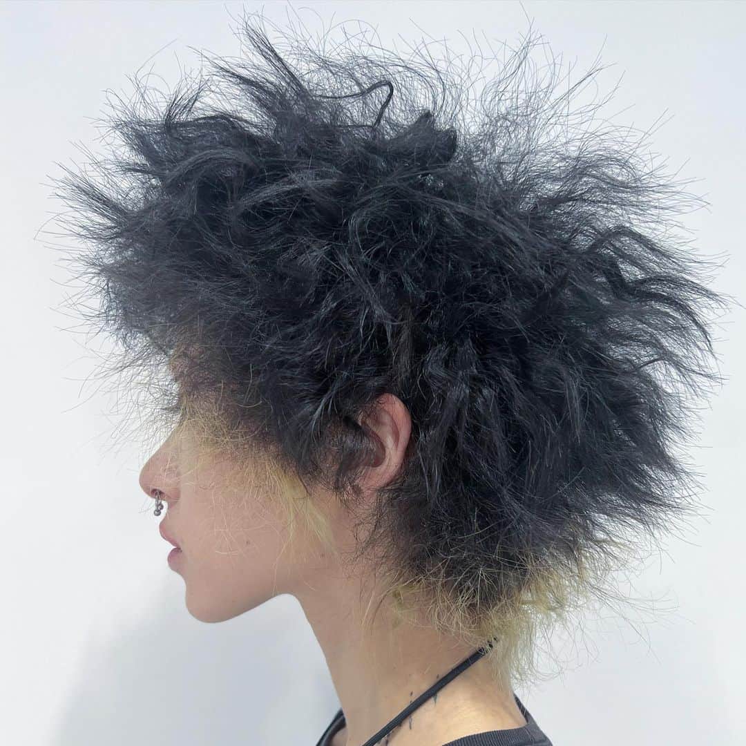 ハシモトタカヒロのインスタグラム：「Hair of today, アイデアはBlade Runnerのレプリカント、Priscilla"Pris"Stratton(N6FAB21416) #bladerunner」