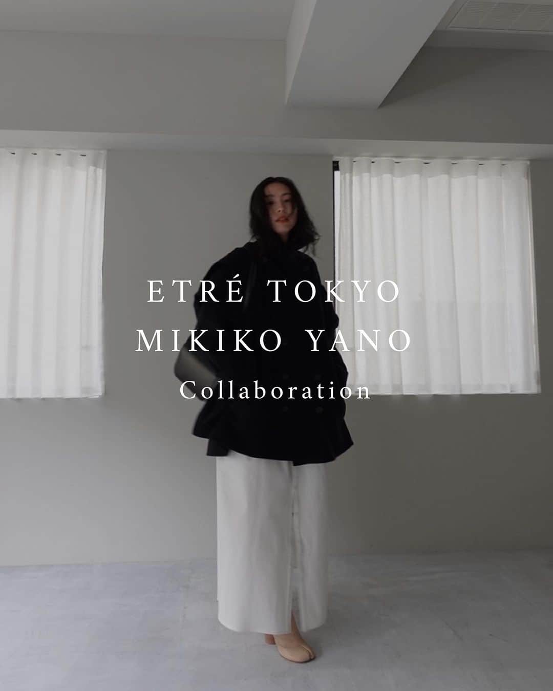 ETRÉ TOKYO ストアのインスタグラム：「【ETRE TOKYO x MIKIKO YANO Collaboration】  ETRE TOKYOと矢野未希子さんとのコラボレーションアイテムが11/23（木）19:00より発売決定。  アウター、ニット、パンツ、ワンピースの4アイテムを展開いたします。  ㅤㅤㅤ ㅤㅤㅤ #ETREフーディリバートレンチコート BEIGE / BLACK S.M size ¥59,400(tax in) ㅤㅤ  #ETREジレセットロングワンピース WHITE / BLACK ¥49,500(tax in) ㅤㅤㅤ ㅤ #ETREWフェイスハーフジップニットプルオーバー GREY / BLACK ¥28,600(tax in) ㅤㅤㅤ ㅤㅤ #ETREカービングニットパンツ GREY / BLACK ¥30,800(tax in)  ㅤㅤㅤ  ㅤㅤㅤ┈┈┈┈┈┈┈┈┈┈┈┈┈┈┈┈┈┈┈ ㅤㅤㅤ ㅤㅤ  【INFORMATION】 ⁡ㅤㅤㅤ ⁡ ※11/23(木)発売のアイテムは、11/24(金)12:00よりお在庫のある場合、ルミネカード会員様限定で店舗通販のご利用が可能です。  ⁡ ※お電話がつながりにくい可能性がございます。 ⁡ ※また混雑時には入場制限及び 試着点数の制限を設けさせて頂きます。 予めご了承ください。 ⁡ ⁡ ご理解、ご協力を賜りますよう 心よりお願い申し上げます。   ㅤㅤㅤ 【LUMINE SHINJUKU STORE】 ETRÉ TOKYO ルミネ新宿2店 TEL：03-5989-0979  ー営業時間ー (平日、土日祝)11:00-21:00 ⁡  #etretokyo#etre#fashion#etretokyoshinjuku #etre#2023etre#etretokyo_staff_ootd#2023aw #大人ファッションコーデ #シンプルスタイル  #オトナカジュアルコーデ #ショートコート #セットアップコーデ #ニットパンツ」