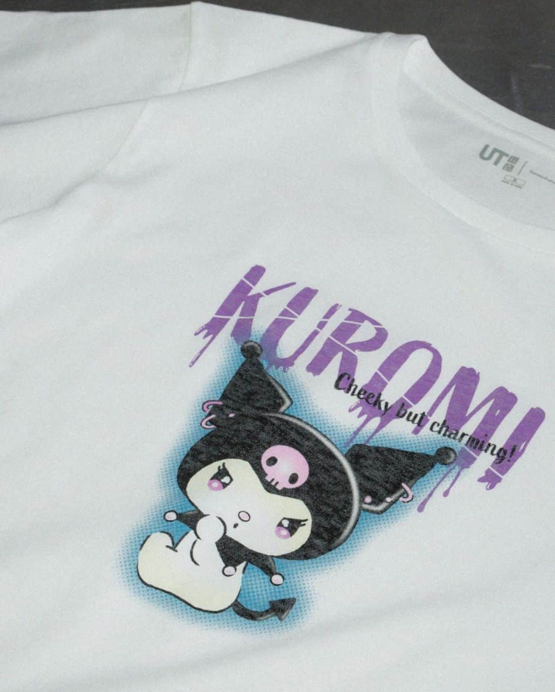 uniqlousaのインスタグラム：「Check out the latest and greatest graphic tees and sweats featuring  Cinnamoroll, Kuromi, and My Melody!  The designs incorporate a sweet and spicy vibe with elements of gothic fashion seen in Harajuku, the cultural center of Japan.  Find the full collection in stores + online at UNIQLO.com #Uniqlo #Uniqlousa」