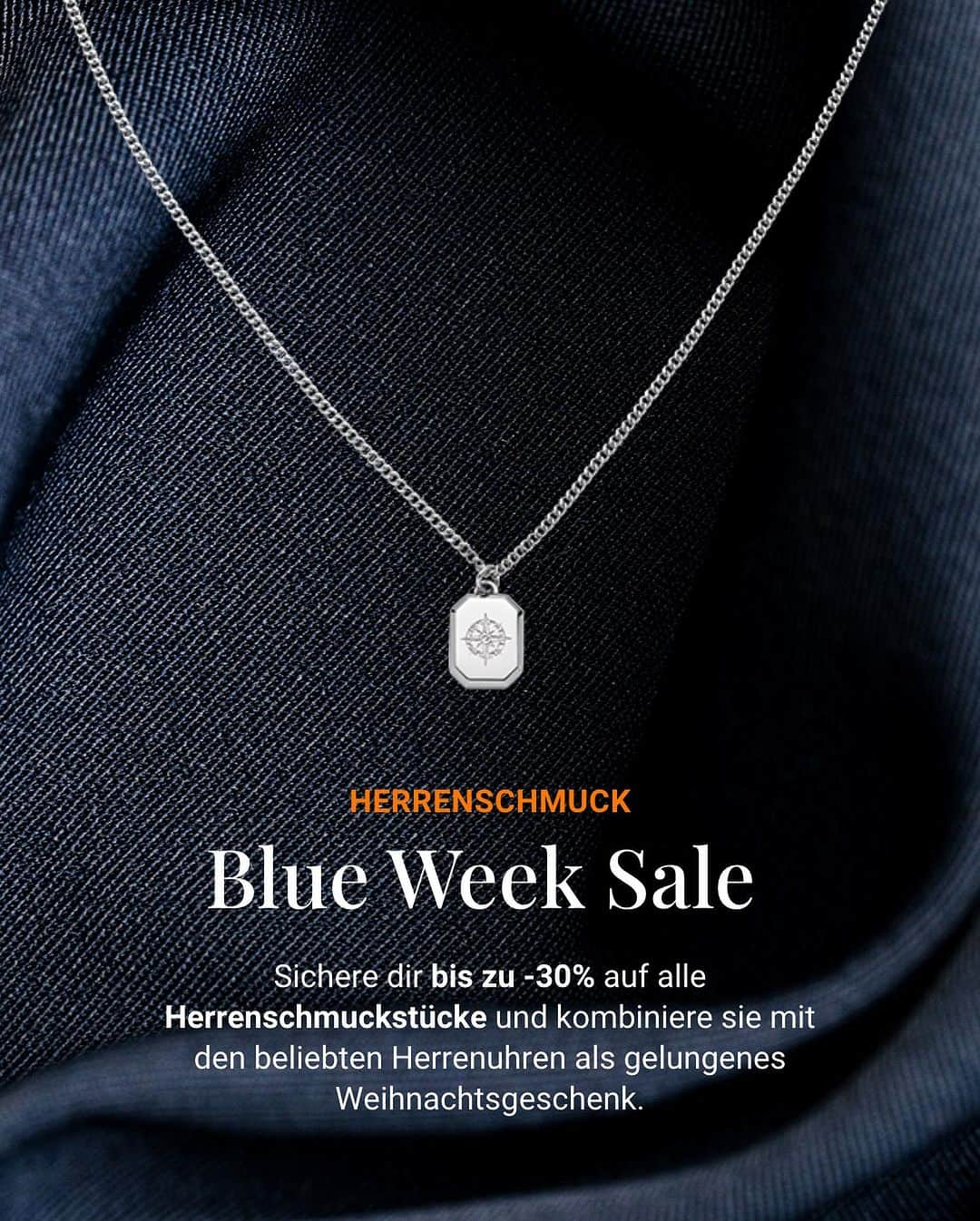 PAUL HEWITTのインスタグラム：「#BlueWeekSale ⚓️ Es kann so einfach sein ein passendes Weihnachtsgeschenk für die Herrschaften unter uns zu finden - unsere Herrenschmuckstücke sind minimalistisch und dennoch langlebig, robust gegen Hitze und Schweiß und ergänzen sich super zu den beliebten Herrenuhren. #thankuslater 😏🤫🎁  #PaulHewitt #jewelrysale #blueweek #blackfridaysale #blackfriday」