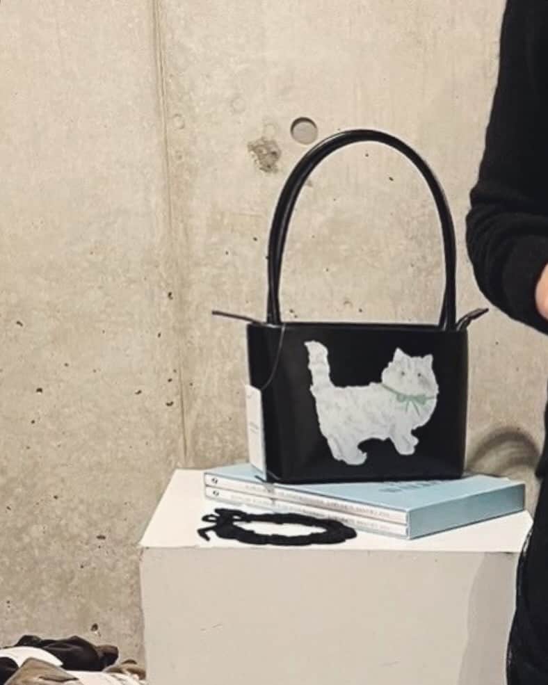 エディットフォールルさんのインスタグラム写真 - (エディットフォールルInstagram)「. yuhan wang @yuhanwangyuhan  11.18 11:00 new in 🐈  cat leather bag ¥79,200 tax in」11月17日 17時51分 - editforlulu_official