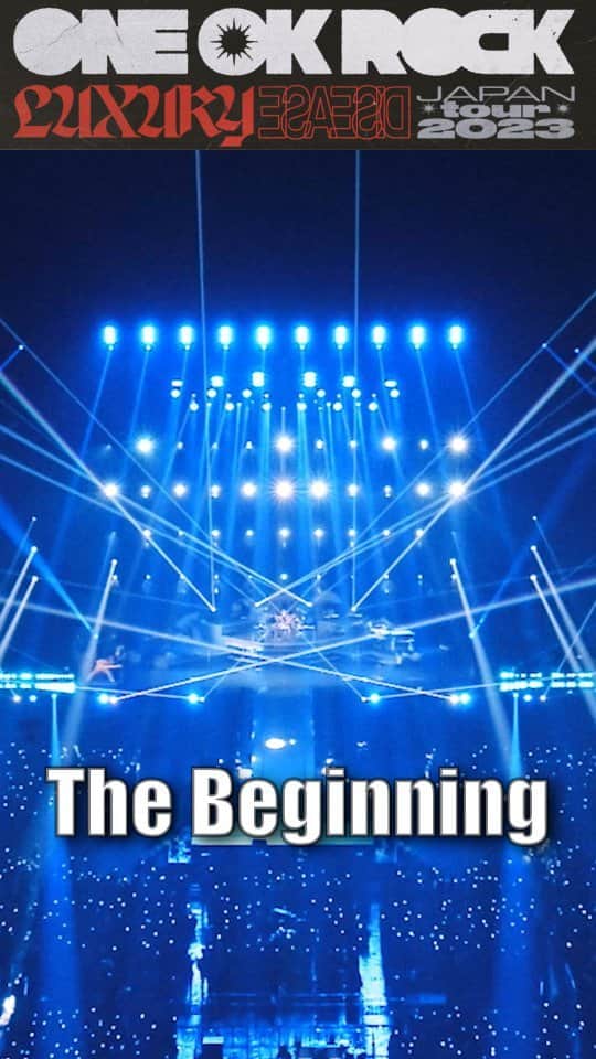 ONE OK ROCKのインスタグラム：「The Beginning [Official Short Clip from "Luxury Disease" JAPAN TOUR]  DVD, BD発売中！ https://oor.lnk.to/LD_DVDBD  #ONEOKROCK #LUXURYDISEASE #tour」