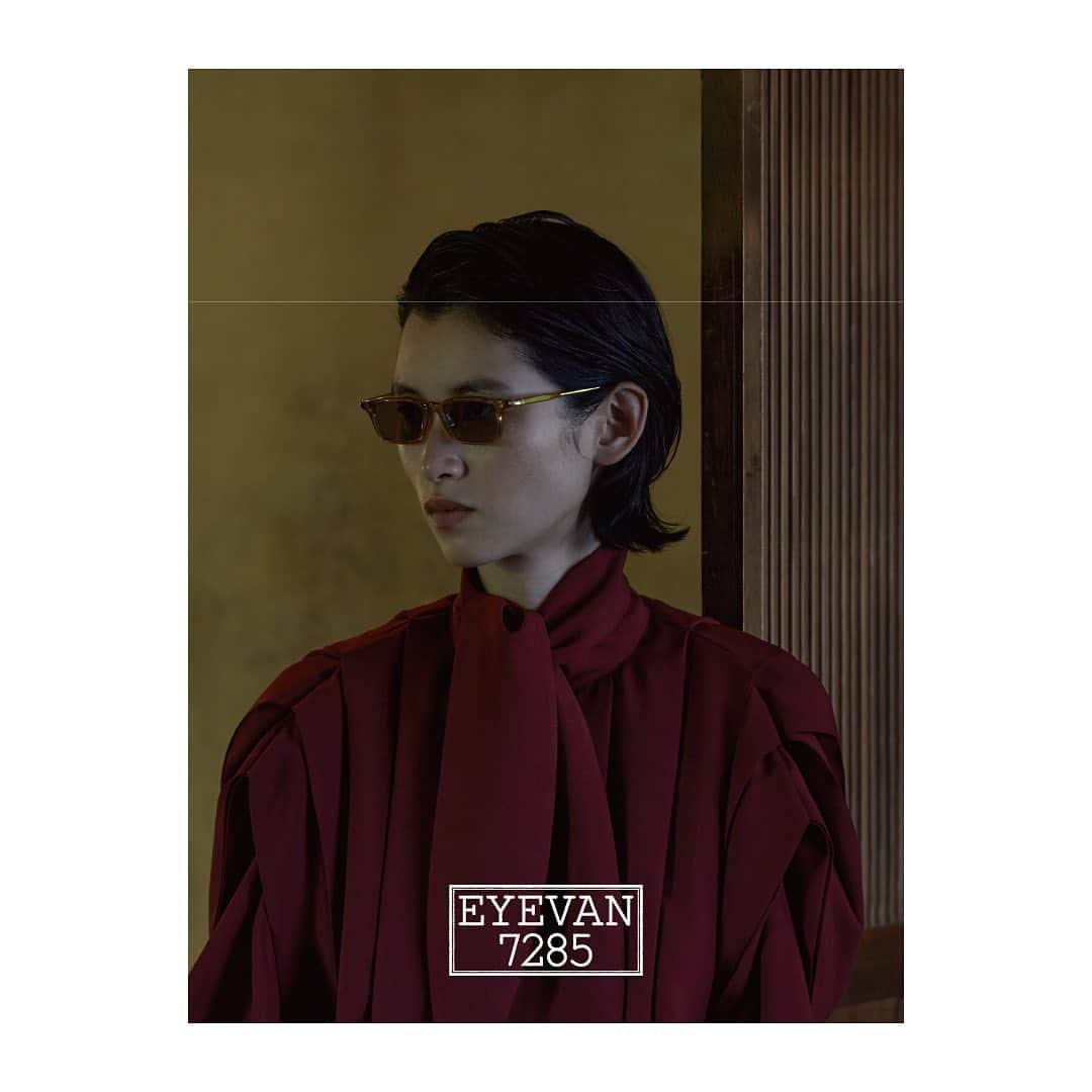 アイヴァン 7285のインスタグラム：「. #EYEVAN7285 . 2024SS Campaign image Model: 794  #moderncraftwork #japaneseeyewear #handmadeinjapan」