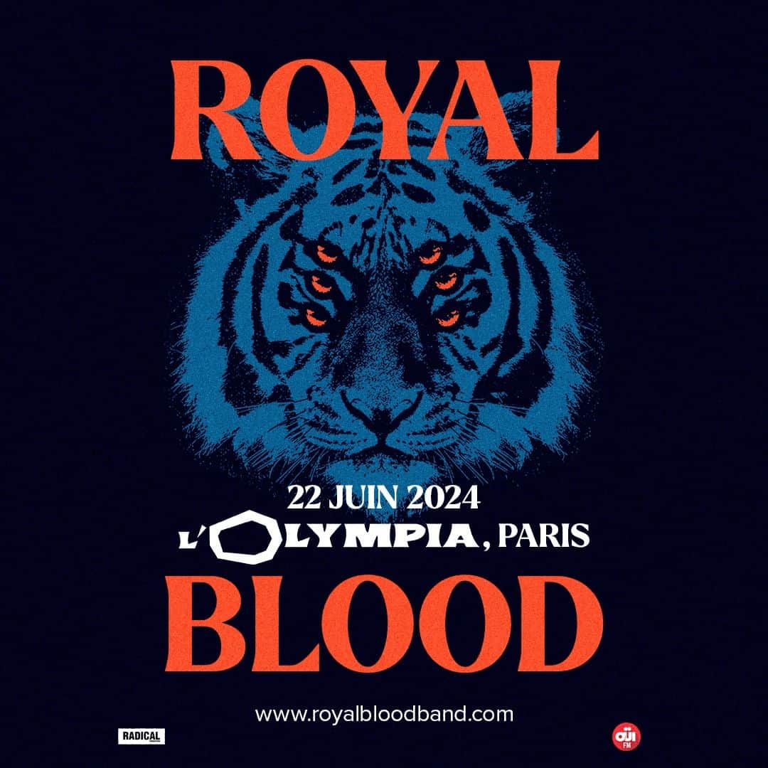 ロイヤル・ブラッドのインスタグラム：「Paris! We’re coming back 22nd June to L'Olympia and can't wait to see you again, tickets go on sale 20th November at 10am CET」