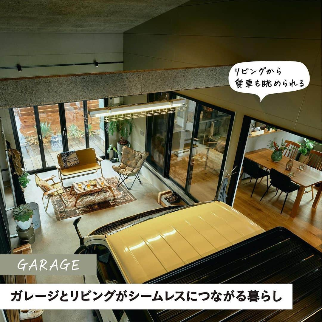 RE住むRENOVATIONさんのインスタグラム写真 - (RE住むRENOVATIONInstagram)「. 単なる車庫でも、誰かひとりの趣味部屋でもない。 新たなガレージライフを提案する「THE HOUSE GARAGE PROJECT」を大解剖！  今回紹介するのは、DoliveとGORDON MILLERが ともに考えた、今の時代にフィットするガレージハウス、 「THE HOUSE GARAGE PROJECT」。  いま求められているのは、単なる車庫でも 誰かひとりが独占する趣味部屋でもない、 家族や仲間が一緒に楽しめるガレージのはず。  THE HOUSE GARAGE PROJECTでは、 どのように家族と寄り添い、暮らしの楽しみが 広がるガレージライフ過ごせるのでしょうか？  詳しくは記事をご覧ください。 @dolive.media  —  DoliveアプリではDolive media記事のほか、 サイトに載っていない特別記事も公開中。 App Storeで【Doliveアプリ】と検索してみてね。   #dolivemedia #dolive #doliveアプリ #君はどんな家に住みたい #家づくりを大解剖 #THEHOUSEGARAGEPROJECT #住宅 #新築 #住まい #暮らし #ライフスタイル #マイホーム #戸建て #家づくり #暮らしを楽しむ #住まいづくり #gordonmiller #gordonmillermotors #ゴードンンミラー #好きなものに囲まれた暮らし #garage #ガレージ #ハウスガレージ #ガレージのある生活 #ガレージライフ #ガレージのある家 #ガレージハウス #ビルトインガレージ #ガレージのある暮らし #ガレージで遊ぶ」11月17日 18時06分 - dolive.media