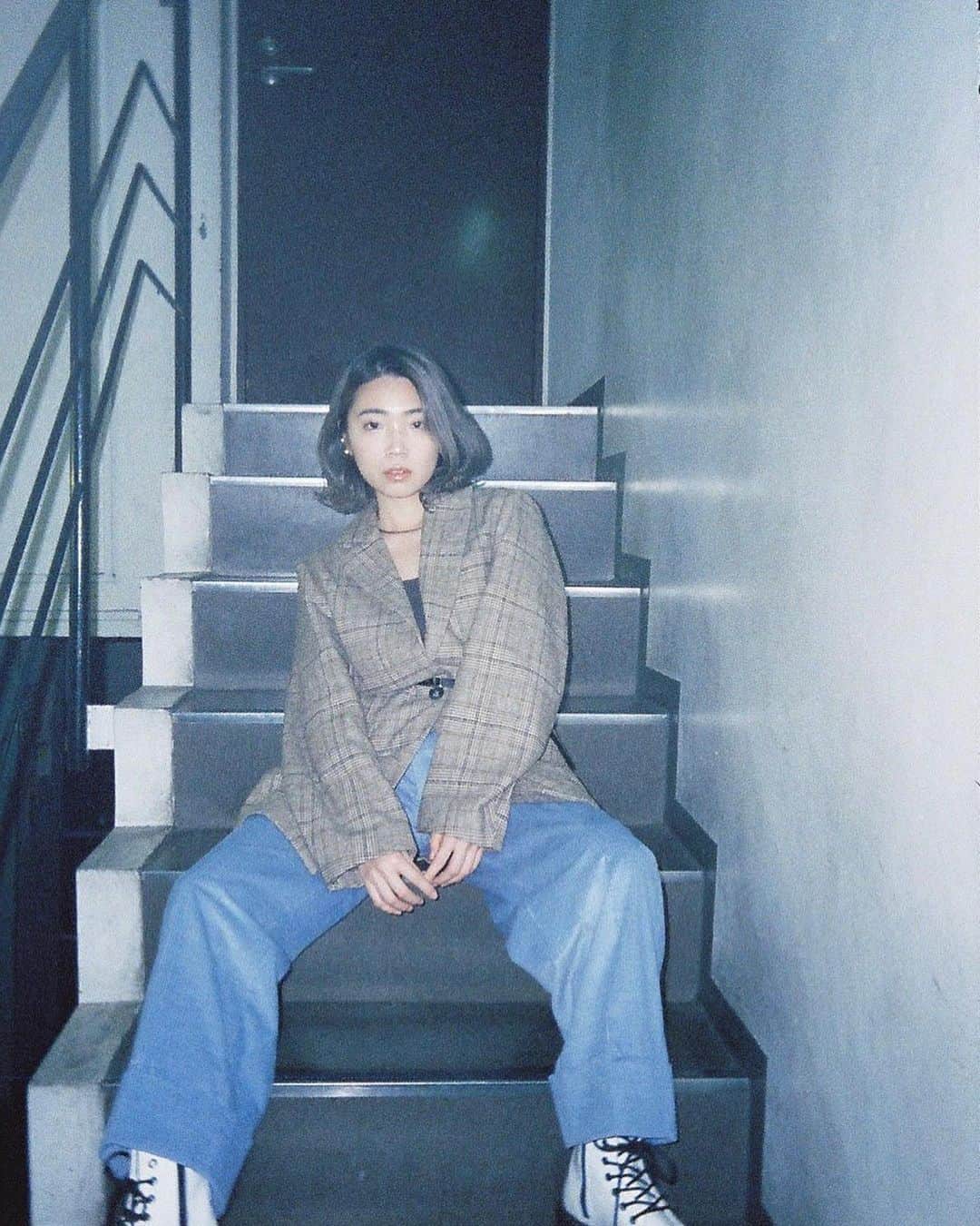 野田愛実のインスタグラム：「* 🍂🩵🤍  #kodakektarh35  #kodakektarh35n」