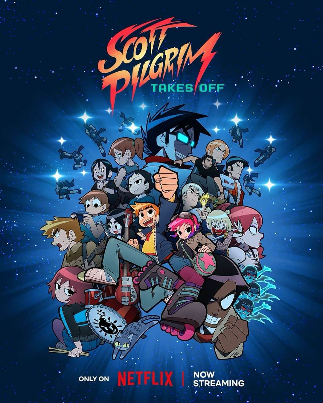 エドガー・ライトのインスタグラム：「It’s finally here. Prepare your brain for the mind-melting anime extravaganza that is #ScottPilgrimTakesOff! All episodes of the show are streaming on @Netflix NOW! 	 Don’t read a thing about it. Dive in cold and enjoy!   Back in 2018, a conversation with @jaredbl1 and @siegelajs started about whether there was anything more to be done with Scott Pilgrim. I replied with the oft-requested suggestion that @radiomaru’s incredible series should be animated. Bryan was into the idea but didn’t want to simply revisit the same material he started 20 years ago. So after brainstorming with @bdgrabinski, they co-created the wild new take and ran the show on this amazing adventure that will make your head spin and your 8-bit heart sing.   This whole process has been a dream. From reading Bryan and BenDavid’s first scripts, to me getting the whole entire gang back together on the same group email we’ve had going since 2010, to hearing the voices of Micheal Cera, Mary Elizabeth Winstead, Kieran Culkin, Chris Evans, @annakendrick47, @brielarson, @msalisonpill, @plazadeaubrey, @brandonjrouth, Jason Schwartzman, Johnny Simmons, @markwebber, @mistergarf, @ellewongster and @satyasees (!) playing their parts again and then seeing the brilliant creative geniuses of @sciencesaru create 8 insane episodes of beautiful anime.   I cannot sing the praises enough of Bryan, BenDavid, ALL the cast, (including many surprising cameos), the music by @anamanguchi_official and @joecomposer and the utter wizards at @sciencesaru led by Director @aberukuma and Producer @eunyoung_tokyo. And endless thanks to Jared, Adam, Marc Platt, Nira Park, Michael Bacall and everyone at @ucp and @netflix for making the impossible possible.  It’s a magnificent piece of work and it’s yours to see RIGHT NOW!  So please ENJOY and don’t spoil it for others!   Viva Scott Pilgrim x」