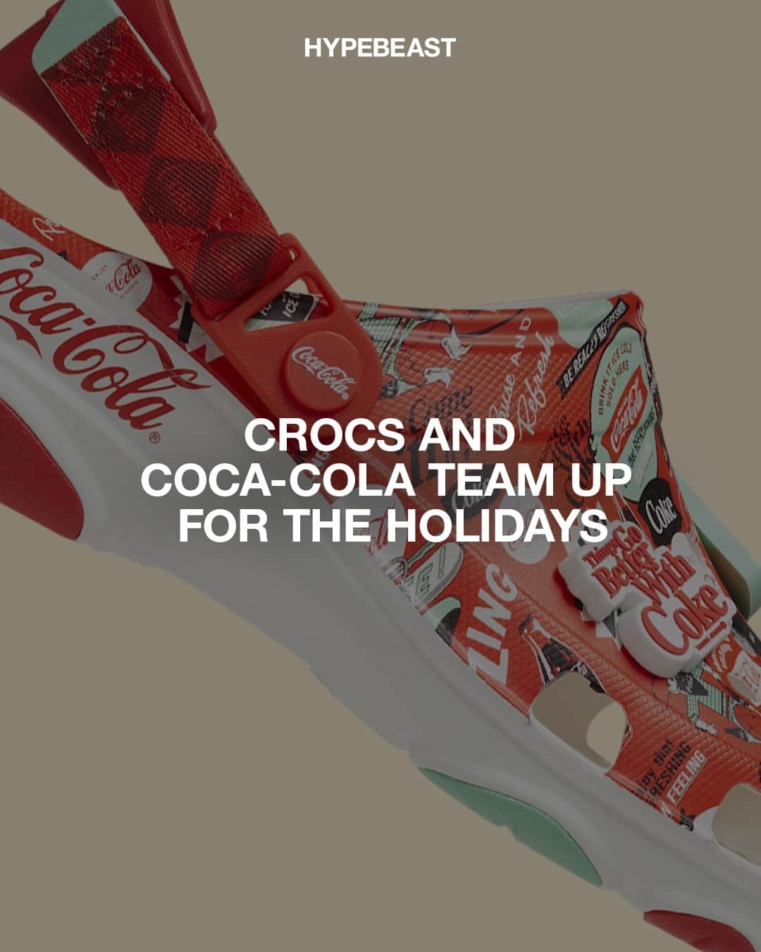 HYPEBEASTさんのインスタグラム写真 - (HYPEBEASTInstagram)「Following its release with @mcdonalds earlier this month, @crocs is now teaming up with yet another classic American brand — @cocacola ⁠ ⁠ The duo are getting ready for the holiday season, revealing a new collection featuring three new colorways. Designs include a clean look inspired by the classic Coke red, one that is on-theme with the Polar Bear edition for the holidays, and a vibrant Sprite iteration. Each of the All-Terrain Clogs gives a nod to two of the world’s most beloved soft drinks. Elevating the pairs are themed Jibbitz that fans can add to their shoes.⁠ ⁠ Expect the capsule to drop on November 22 online via Crocs and at select retailers for $70 USD.⁠ Photo: Crocs」11月17日 19時40分 - hypebeast