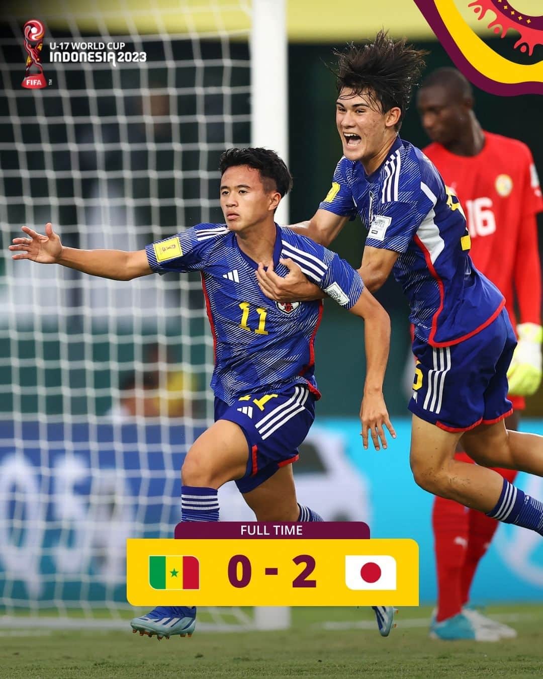 FIFAワールドカップさんのインスタグラム写真 - (FIFAワールドカップInstagram)「🇦🇷🇯🇵 Argentina & Japan pick up three points on the final day of Group D!  #U17WC」11月17日 20時09分 - fifaworldcup