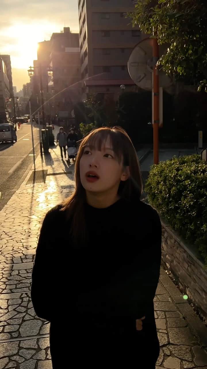 坂口風詩のインスタグラム：「上見ると口あいちゃう🤣」