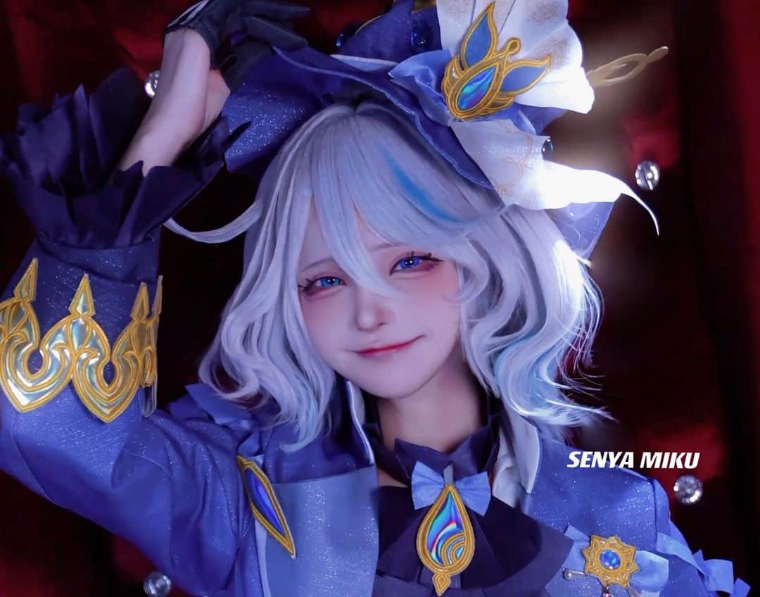千夜未来のインスタグラム：「👑 笑顔です #genshinimpact #原神」