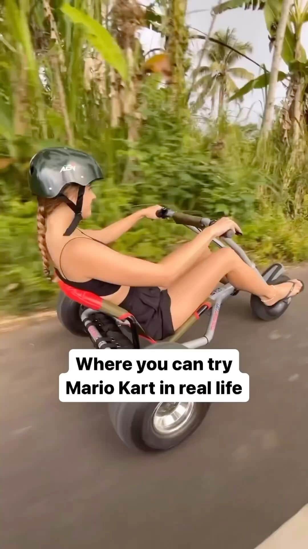 Live To Exploreのインスタグラム：「Zooming through paradise in a real-life Mario Kart adventure via @tomfromtx.life! 😍  Spread the travel inspiration by sharing this post with your fellow explorers! 😍  🎥 : @tomfromtx.life 📍: Bali, Indonesia」