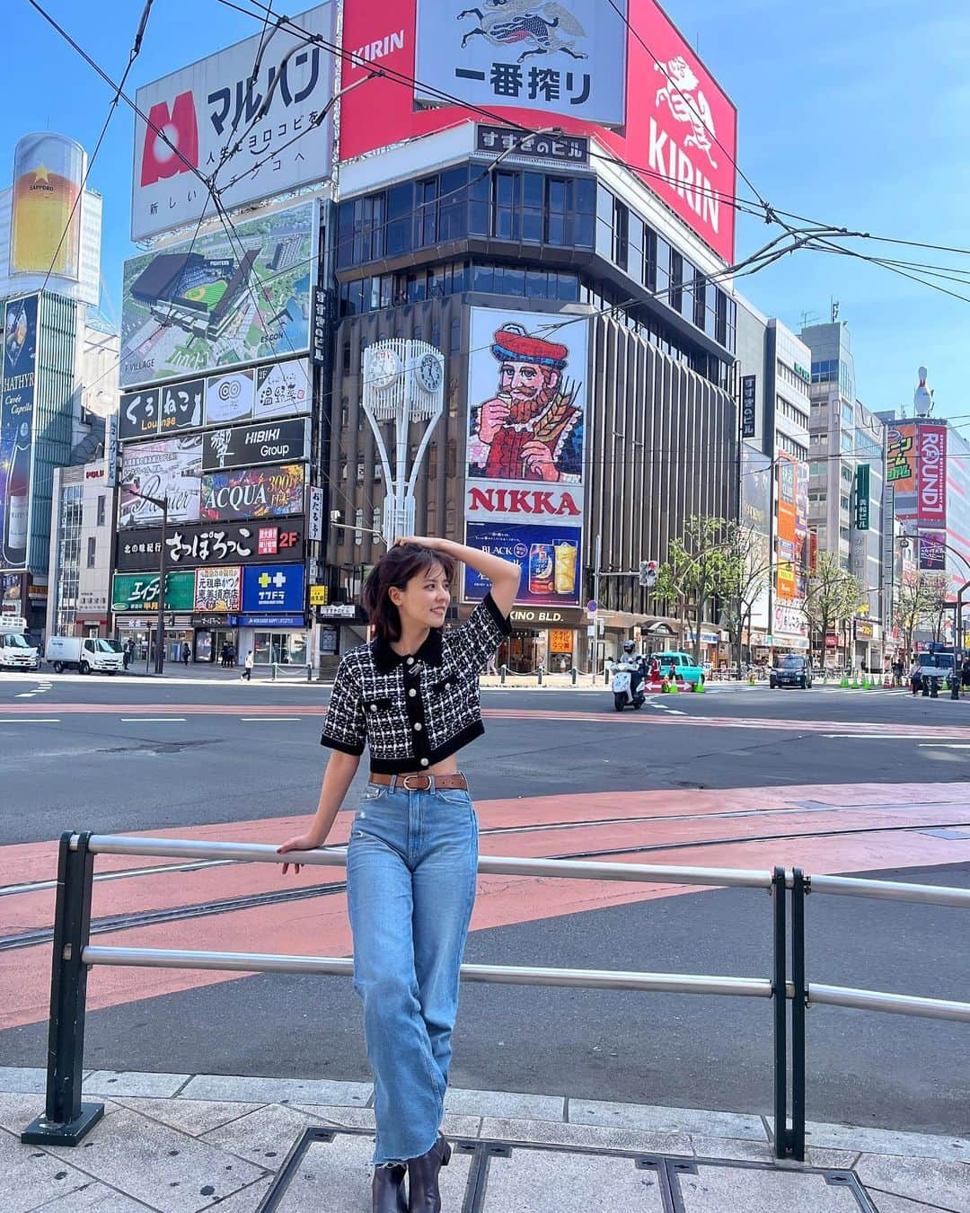 藤井美菜さんのインスタグラム写真 - (藤井美菜Instagram)「. 札幌YouTube、見てね🍜🍺✨ 삿포로YouTube 봐주세요🍜🍺✨  #北海道#札幌#美菜私服#旅#夏の札幌#シムソンズ#犬と私の10の約束#ユーチューブ #홋카이도#삿포로#패션#채션스타그램#브이로르#여행#여행스타그램#일본#일본여행#유트브 #hokkaido#japan#sapporo#vlog#fashion#ootd#youtube#trip」11月17日 21時06分 - fujii_mina_0715