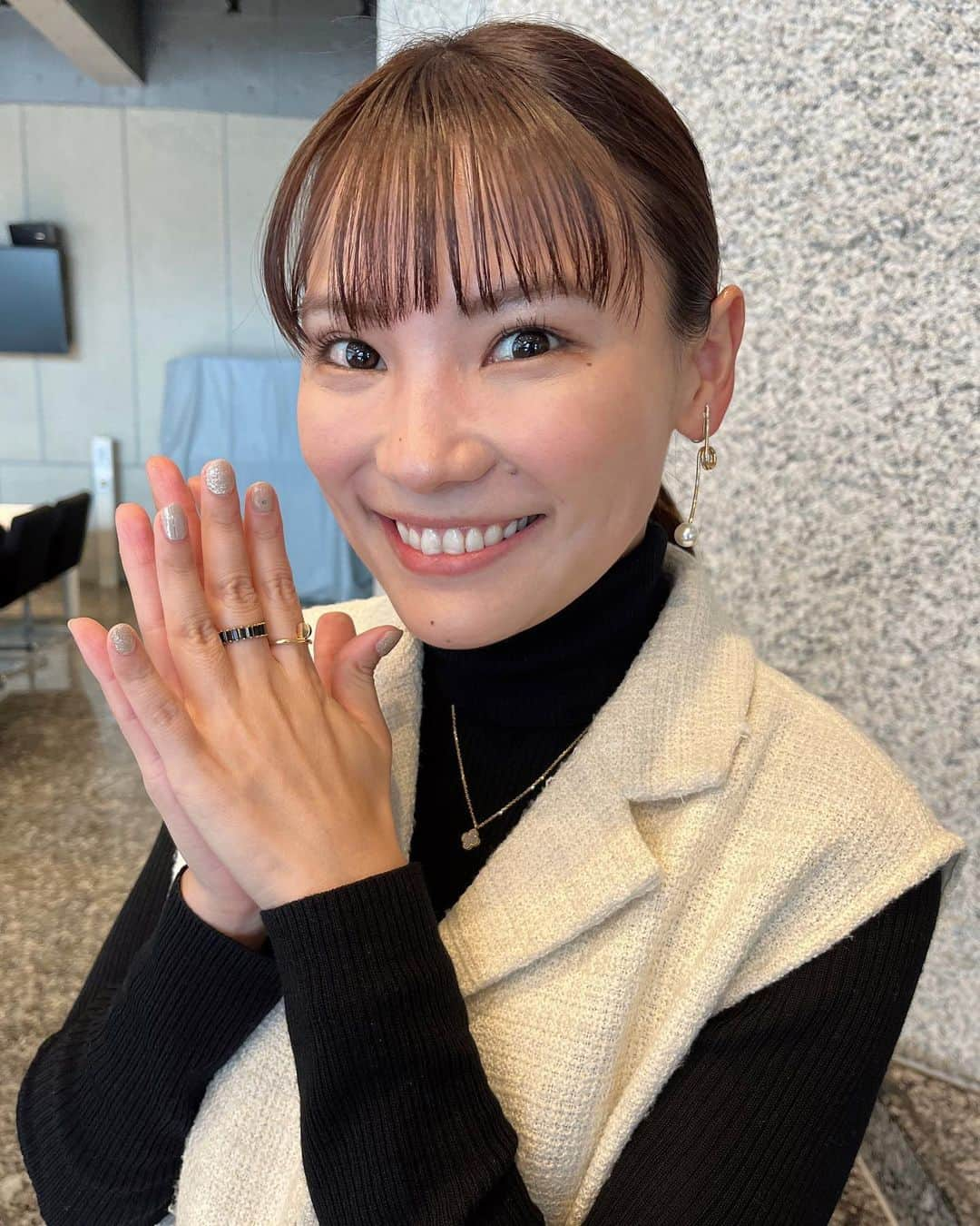 森田絵美のインスタグラム：「. てててTV！ ありがとうございました☺️🤍 本日は都留市の旅でした！ どれも気になるスポットでしたね😊 . 今日はこれから楽しみにしてた ミラベルと魔法だらけの家を見ます〜！🥳 . #てててtv #アナウンサー衣装 #アナウンサーコーデ #山梨放送 #森田絵美」