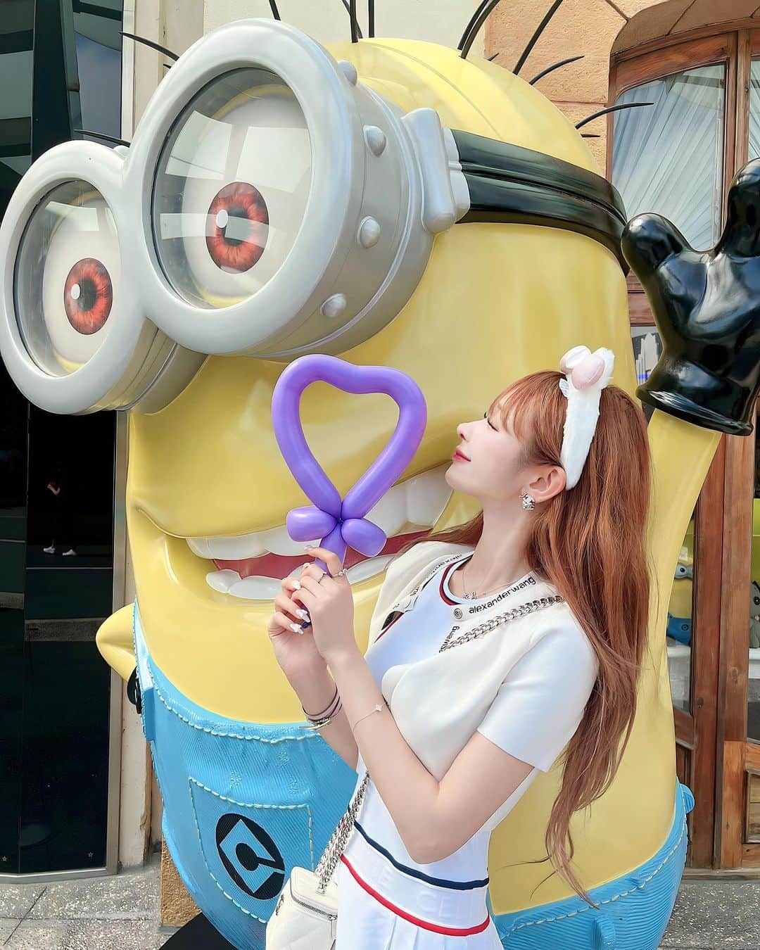 浦西ひかるのインスタグラム：「universal studio Singapore 🇸🇬  シンガポールのユニバ、シンガポールは行ってても ユニバは行けてなかったから マレーシアから日帰りでぴょんって行ってきた🥰💖  ミニオンと写真撮りまくったけど シンガポール感ない😆（笑）  #universalstudiosingapore #universalstudios」
