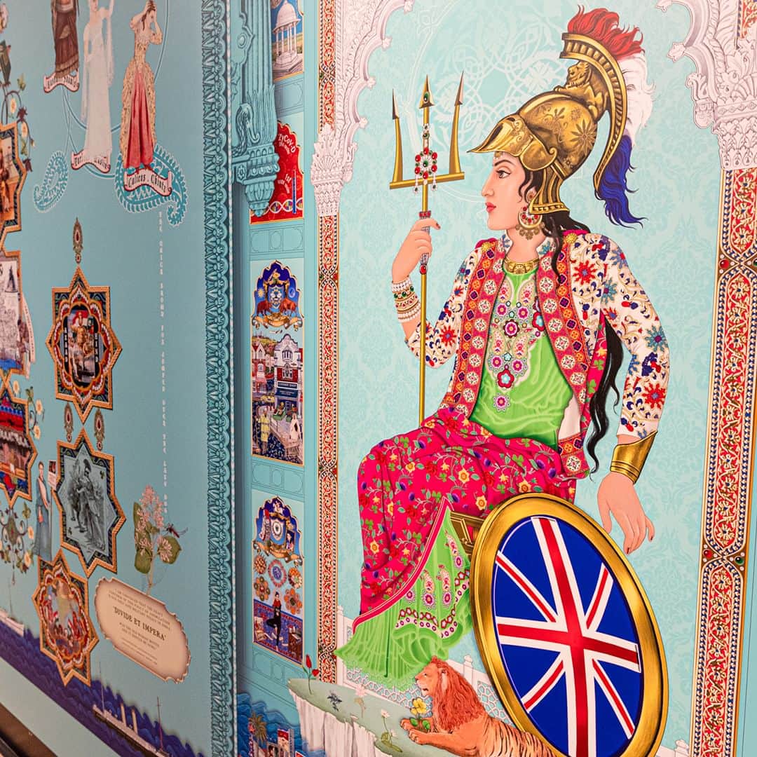 大英博物館のインスタグラム：「⏳ Time is running out! ⏳  Have you visited Manchester Museum’s South Asia Gallery yet?   📣 We’d love to hear what you think!   A partnership between @britishmuseum and @mcrmuseum, the gallery was co-curated by members of local South Asian diaspora communities.   Now we’re recruiting for someone to help us explore the legacy and impact behind this ground-breaking collaboration. There’s just today left to get your application in! ⏰  🔎 Think you’re the person we’re looking for? Apply via the link in @mcrmuseum’s bio.   📸 A mural by @thesinghtwins_art inside Manchester Museum’s South Asia Gallery.」