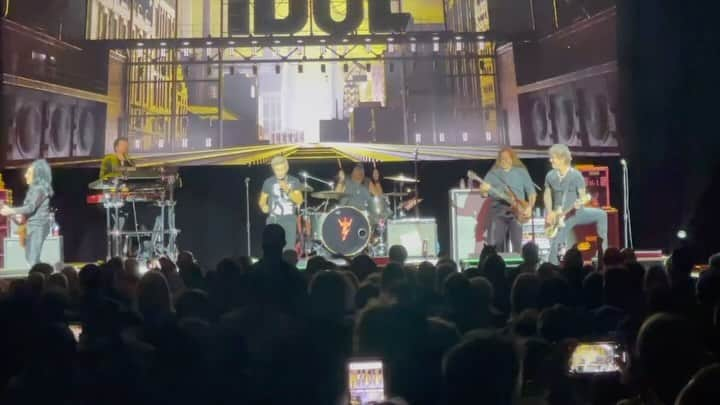 ビリー・アイドルのインスタグラム：「Performing “Night of the Cadillacs” off the ‘Valley of the Dolls’ album by Generation X live for the very first time in Las Vegas last month at @cosmopolitan_lv」