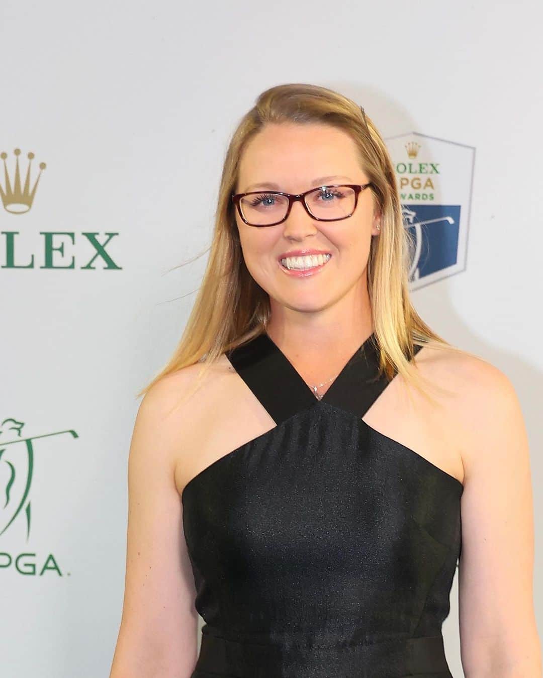 ブルック・ヘンダーソンのインスタグラム：「Rolex LPGA Awards 💚💛  Thank you @rolex for a wonderful night. I strive to follow in your footsteps to achieve excellence.   #GreenCarpet  #PerpetualExcellence」