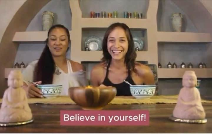 ダニア・ラミレスのインスタグラム：「Believe in yourself.  Love yourself.  What a treat to have had this conversation with you @iamjanetlove namaste 🙏🏽 check out the full video on her channel or the link on my story.  #YouRock #daniacs #raw #authenticstories #deliciousfood」