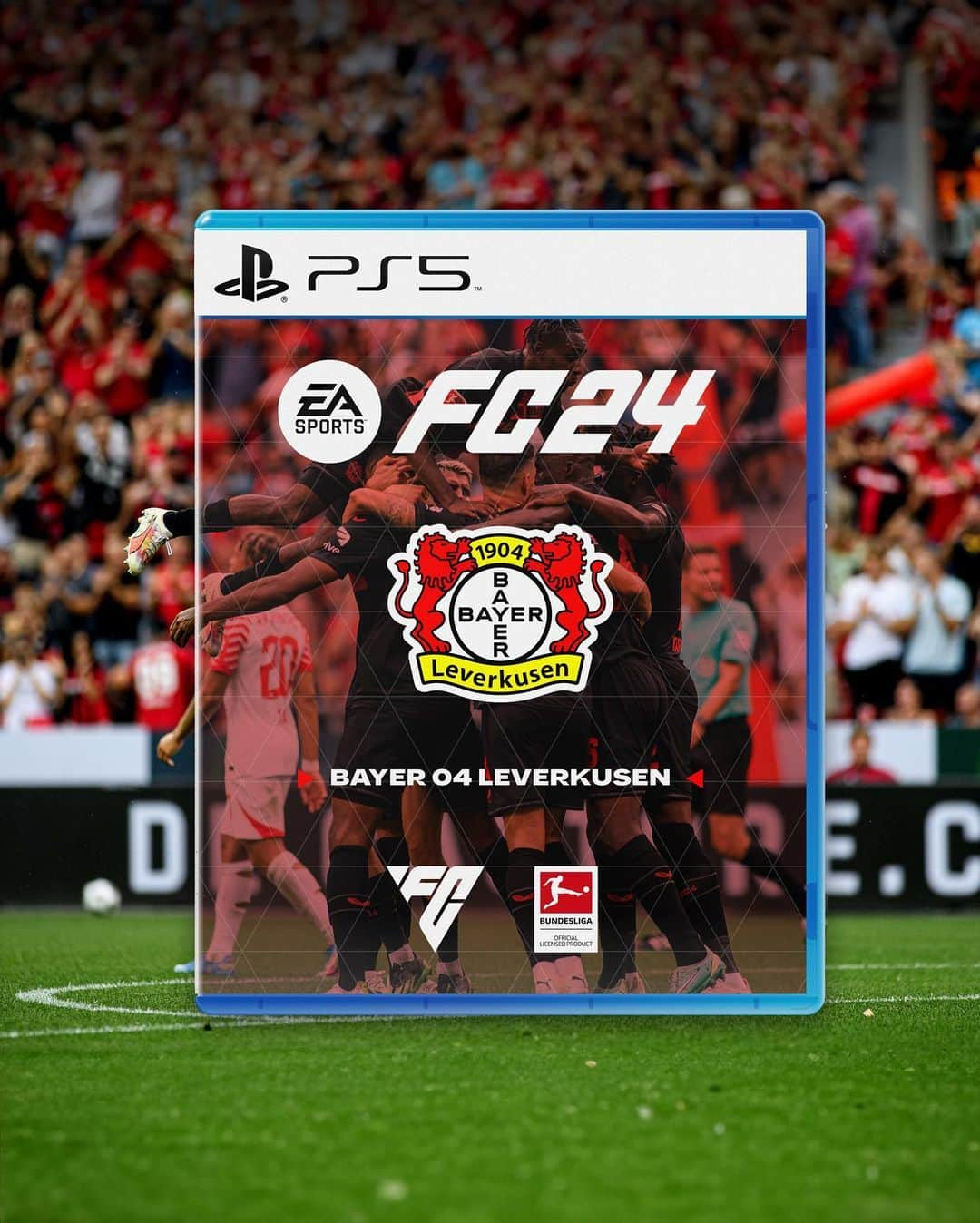 バイエル・レバークーゼンのインスタグラム：「Download your #EAFC24 Club Cover under the cross⚫️🔴  Download➡️Print➡️Put in your #FC24 Cover➡️✅  Link in Bio⚫️🔴 ———————————————————————————— @bayer04fussball | @marc_ldw23 | @sean.ldw | @_bulji | @easportsfc   #EAFC #FC24 #bayer04leverkusen #bayer04」