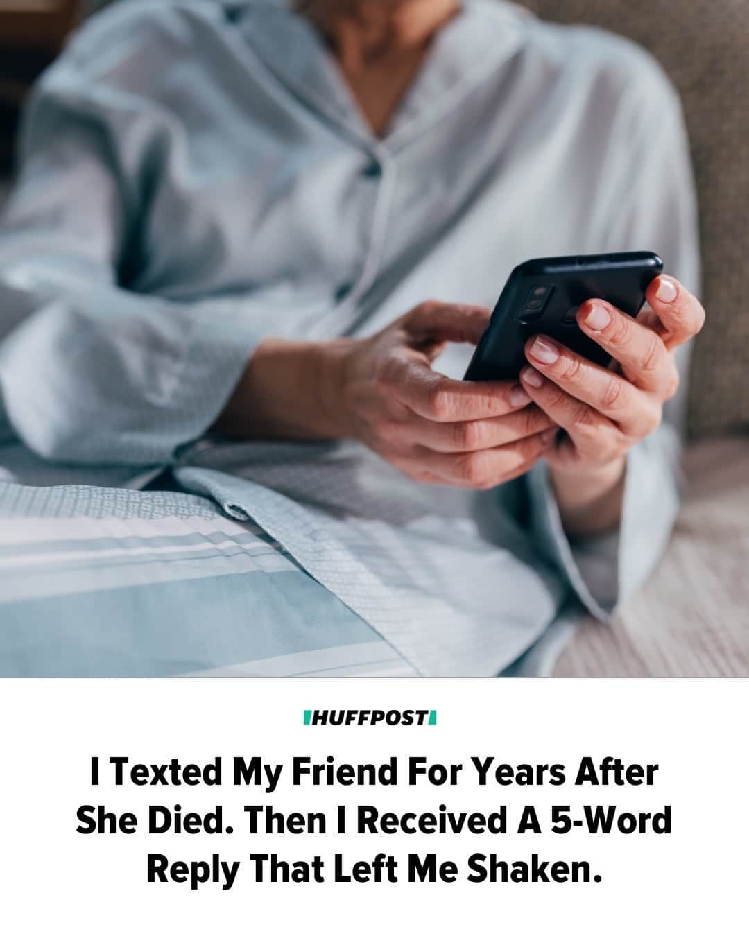 Huffington Postのインスタグラム：「"For the first time since my dear friend had died five years earlier, she’d written back."  Read more at our link in bio.」
