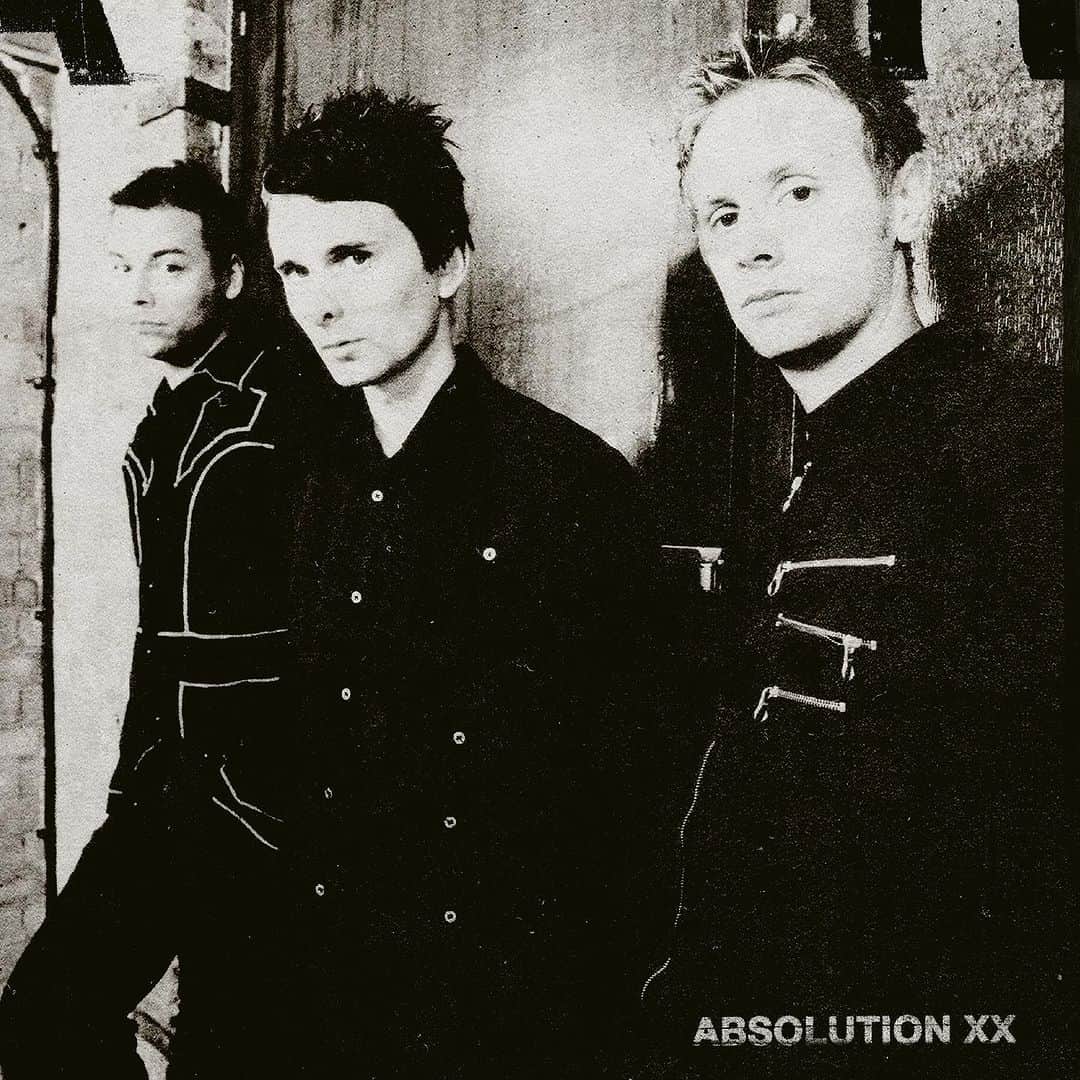 MUSEのインスタグラム：「Muse Absolution XX Anniversary is out now! Thank you all for the love and support you've shown the album over the last 20 years, it blows us away that we're always asked to play songs from this record all these years later. Enjoy the rarities and never-released tracks on the anniversary edition, and here's to the next 20 years ❤️‍🔥  Link in bio.」
