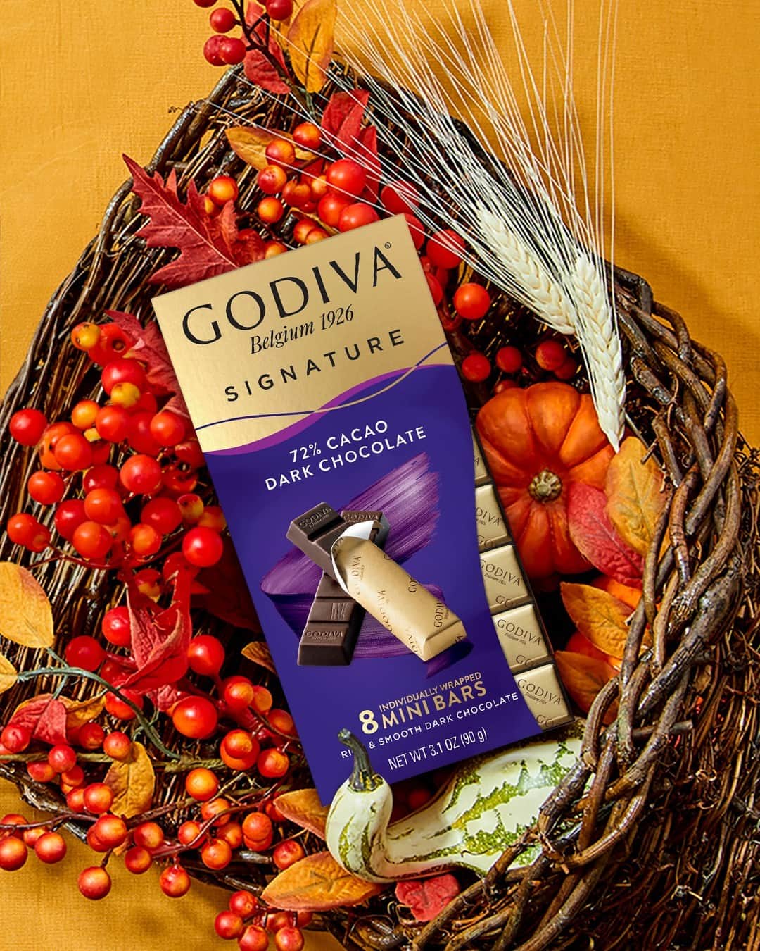 GODIVAのインスタグラム：「🍂 Why settle for a regular cornucopia when you can elevate it to a chocucopia? 🌽➡️🍫」