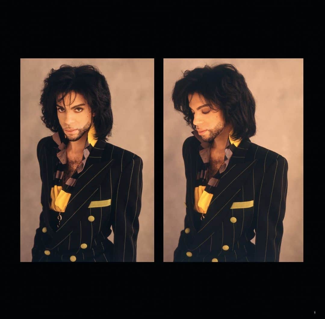 プリンスのインスタグラム：「Prince photographed by longtime collaborator @randeestnicholas in 1991 during the Diamonds And Pearls era.   More exclusive photo spreads and first drafts of songs on the album can be found in the Diamonds And Pearls Super Deluxe Edition book that comes with the box set, available now for purchase at the link in bio!」