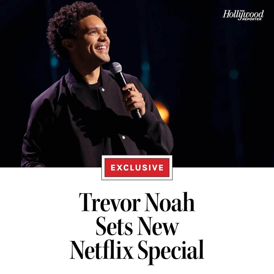 ハリウッド・リポーターのインスタグラム：「'Where Was I,' has #TrevorNoah sharing his comical experiences from his recent travels, which range from foreign national anthems to varying cultural norms. The David Paul Meyer-directed special was filmed at the Fox Theatre in Detroit, and marks Noah’s fourth special for Netflix. Head to the link in bio for more details.」