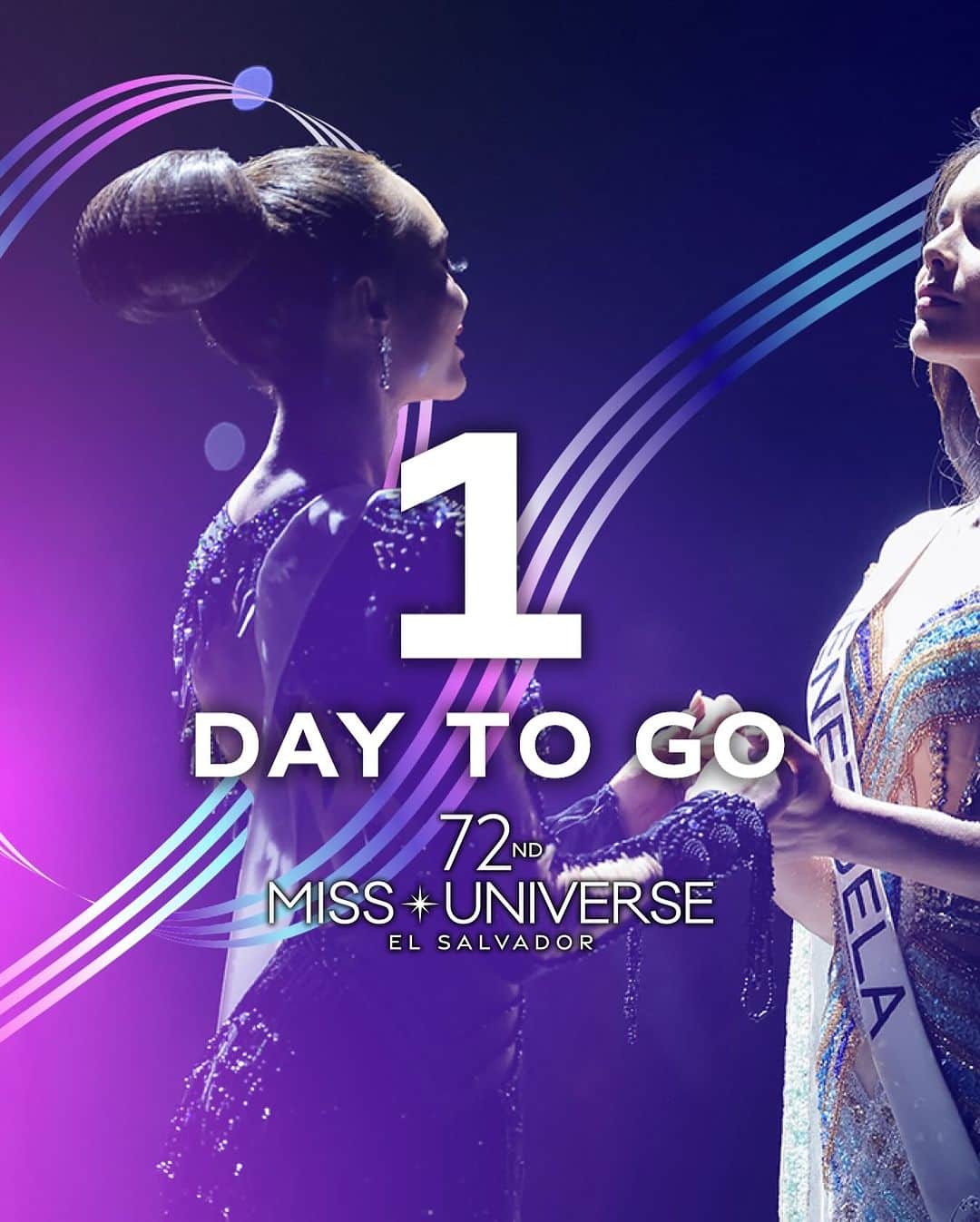 イリス・ミトゥネールのインスタグラム：「1 DAY TO GO! 💃  Until we crown the next Miss Universe 👑  Catch us on @therokuchannel in the US and check your local listings everywhere else. 📺  #72ndMissUniverse #MissUniverse #missuniverse2023」