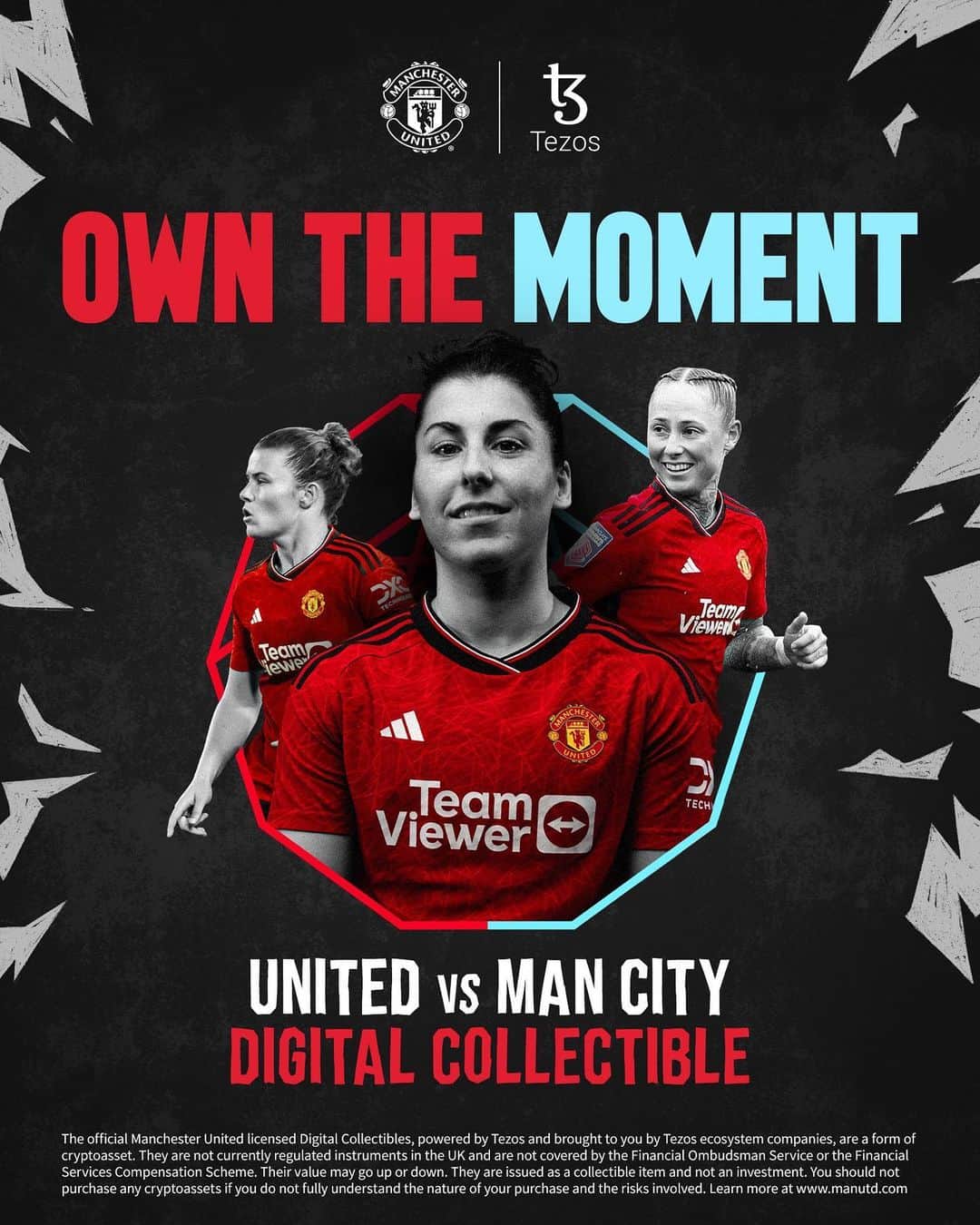 マンチェスター・ユナイテッドのインスタグラム：「Own a piece of this historic Manchester derby forever with our latest free collectible 🙌  Head to our Story to get yours now 📲  #MUWomen #MUFC #ManUtd #WSL #CollectUnited」