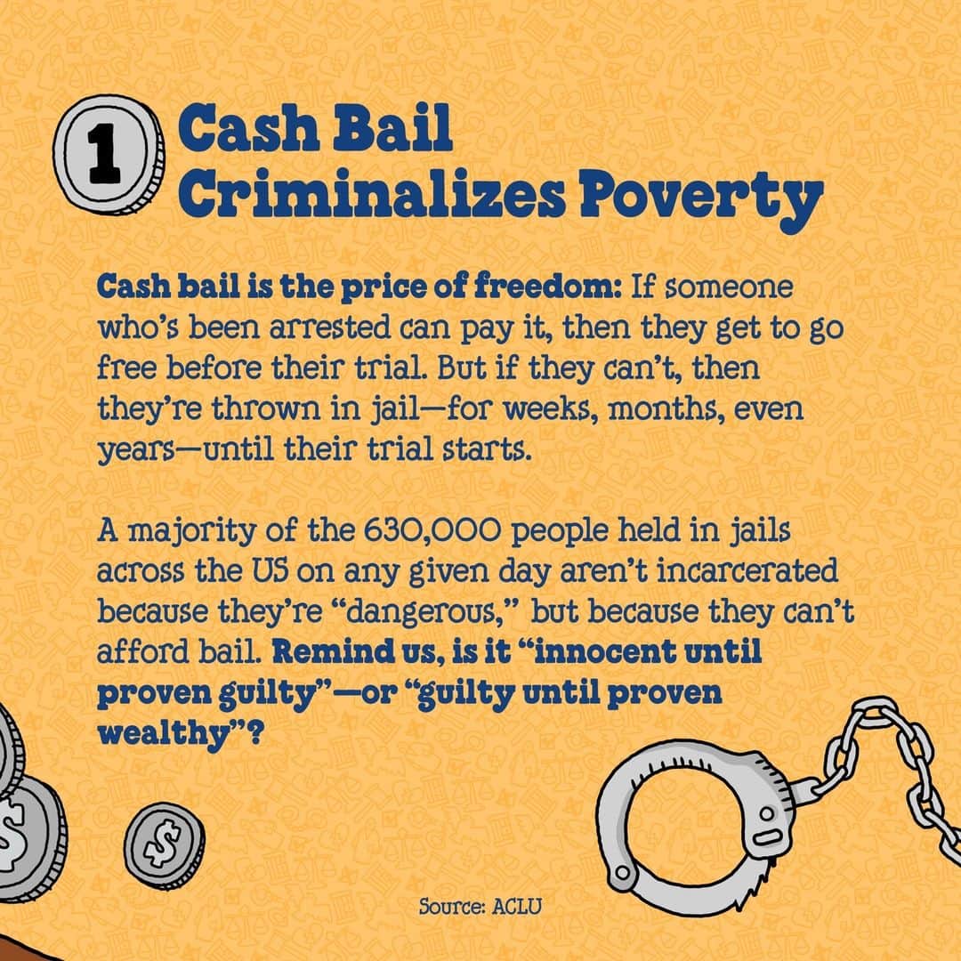 Ben & Jerry'sさんのインスタグラム写真 - (Ben & Jerry'sInstagram)「Illinois ended the racist and predatory practice of cash bail, and your state should, too. No one should be imprisoned simply because they can't afford to buy their freedom. Take action now at the link in our bio!」11月18日 2時02分 - benandjerrys