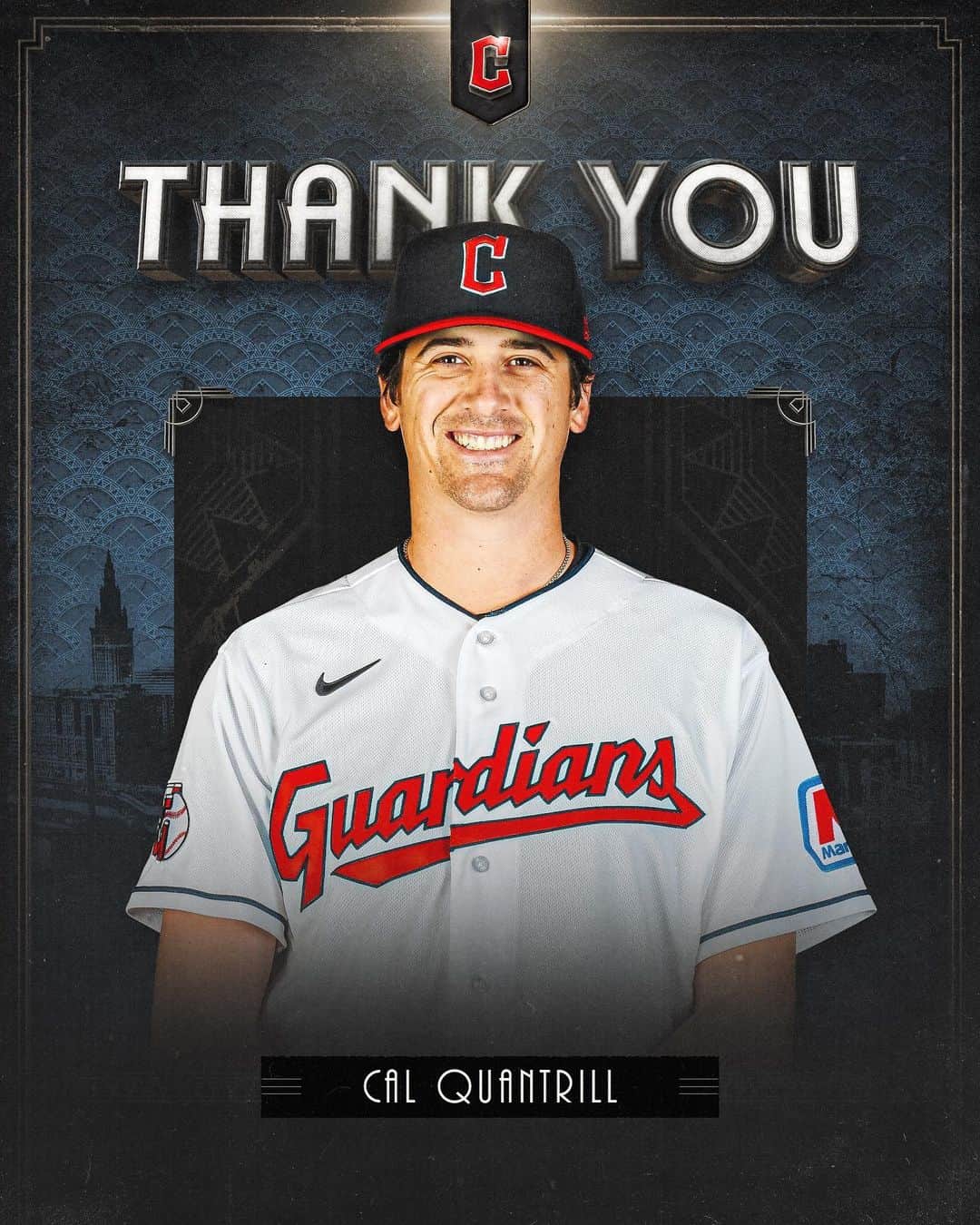 クリーブランド・インディアンスのインスタグラム：「We have acquired C Kody Huff from the Rockies in exchange for RHP Cal Quantrill.  Thank you for everything you've done in our clubhouse and our community, Cal. Best of luck in Colorado!  #ForTheLand」